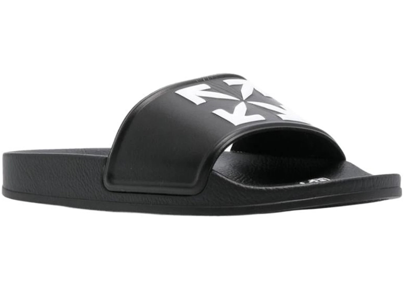 OFF-WHITE Arrow Pool Slides Black White (Women's) - 2