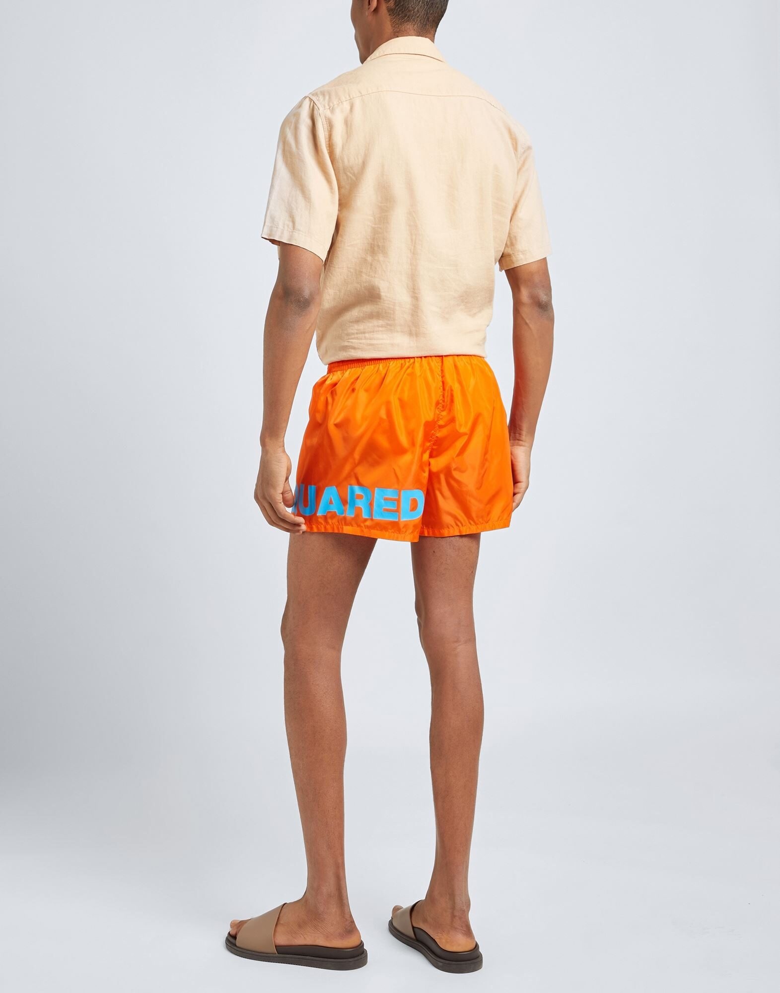 Orange Men's Swim Shorts - 3