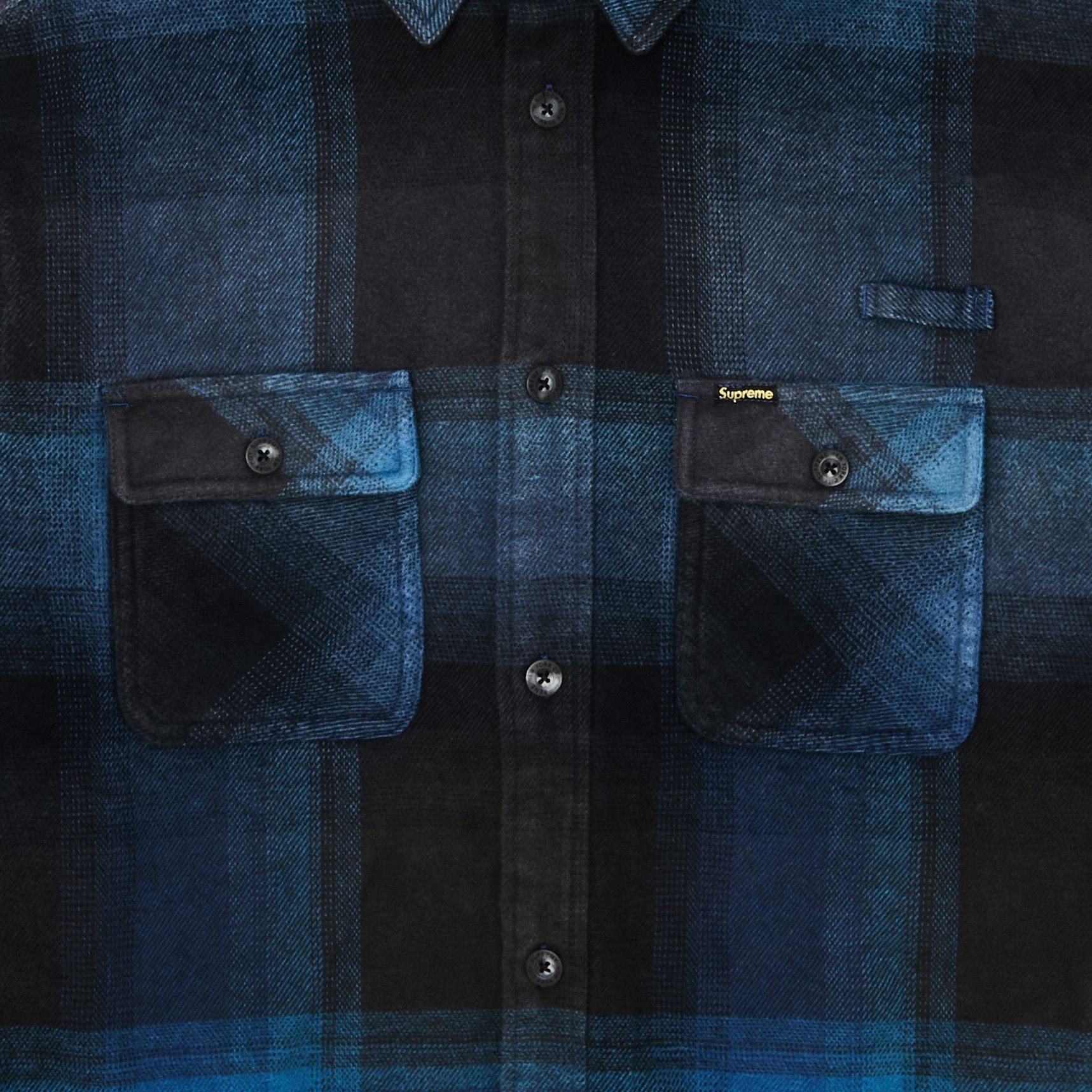 Supreme Quilted Lined Hooded Flannel Shirt 'Blue Plaid' - 3