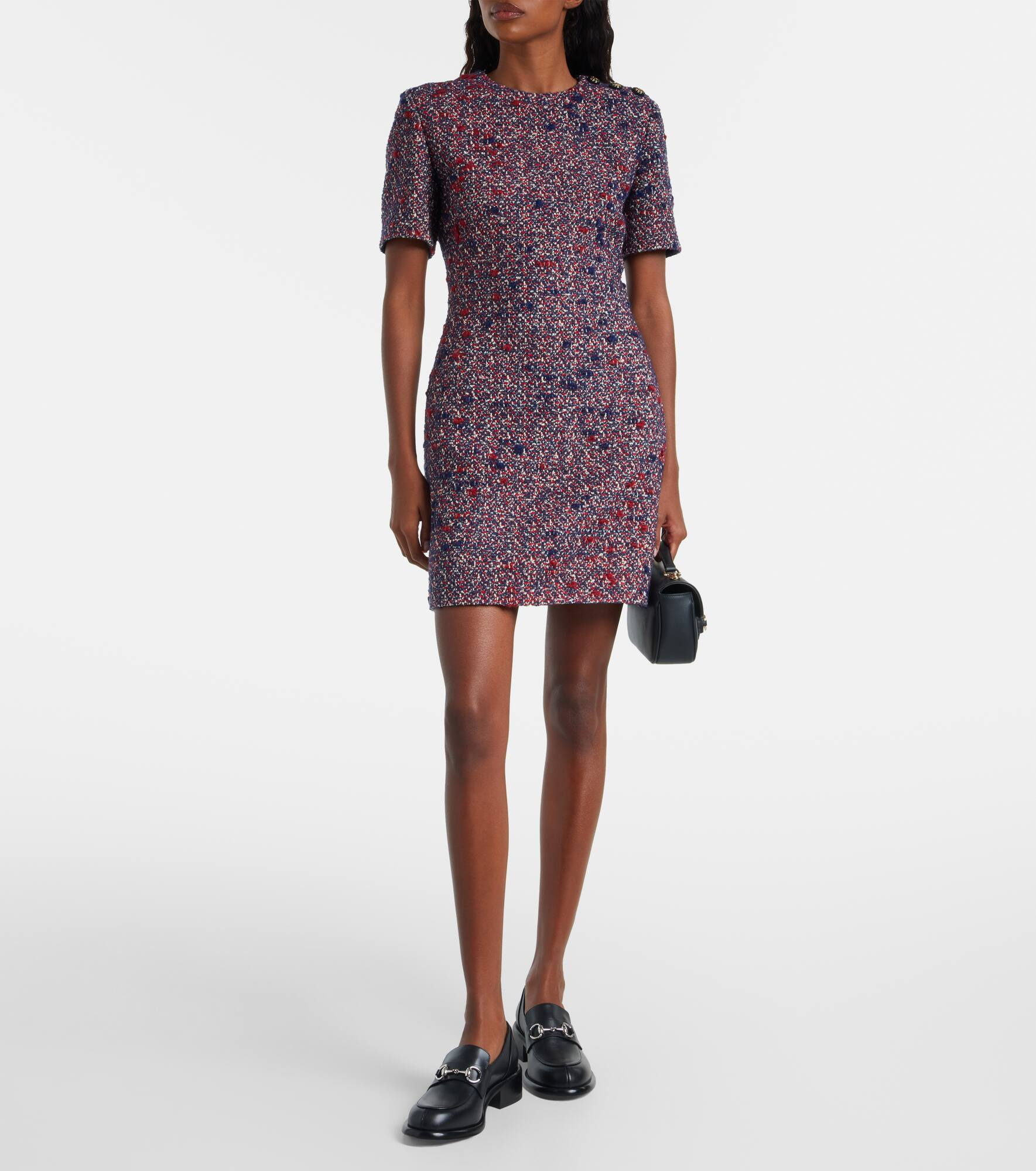 Wool-blend tweed minidress - 2