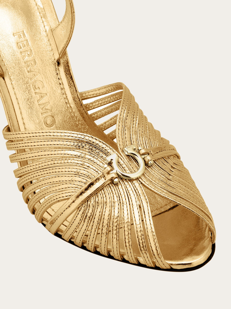 Sandal with Gancini element 5