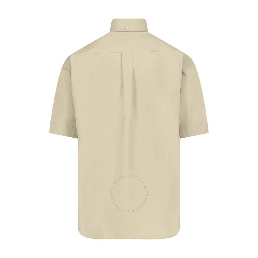 Burberry Logo-Embroidered Short Sleeve Poplin Shirt - 2