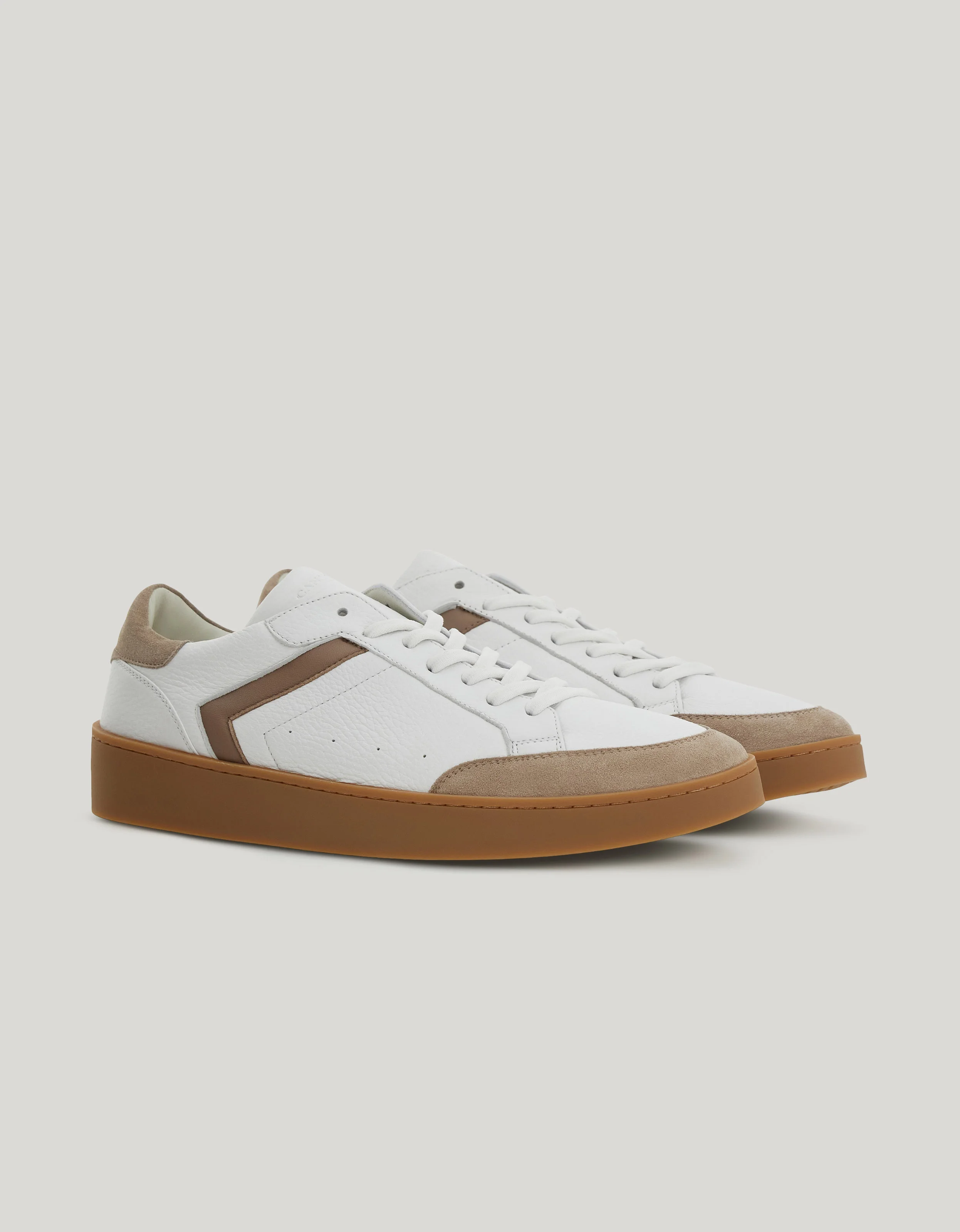CANALI NUVOLA SNEAKERS DERBY IN DEERSKIN, SHEEPSKIN AND SUEDE WITH RUBBER SOLE - 1
