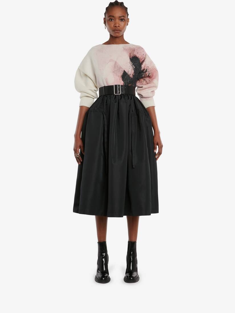 Anemone Print Jumper in Pink/ivory/black - 2