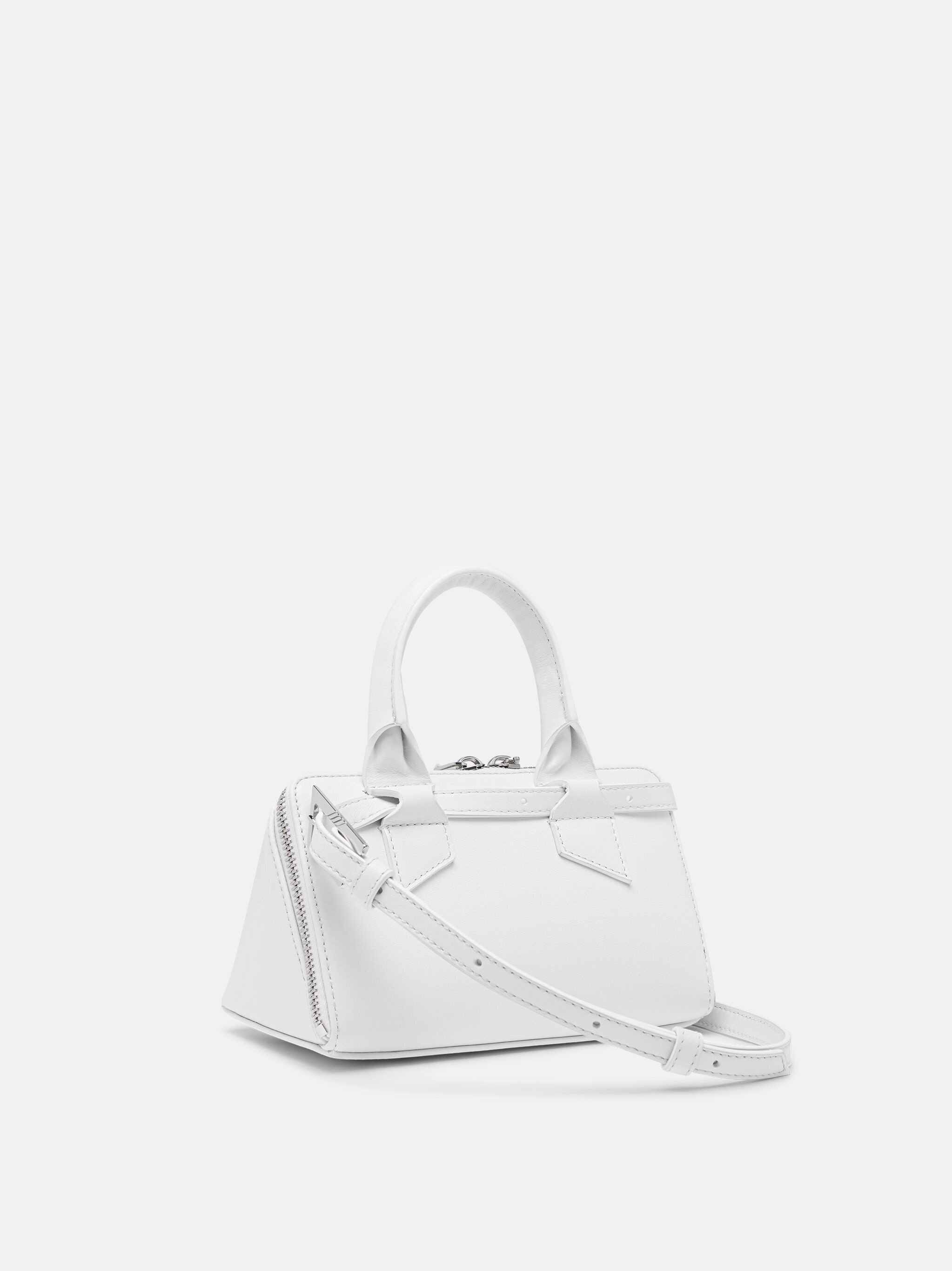 ''FRIDAY'' OPTICAL WHITE MINI HANDBAG - 3