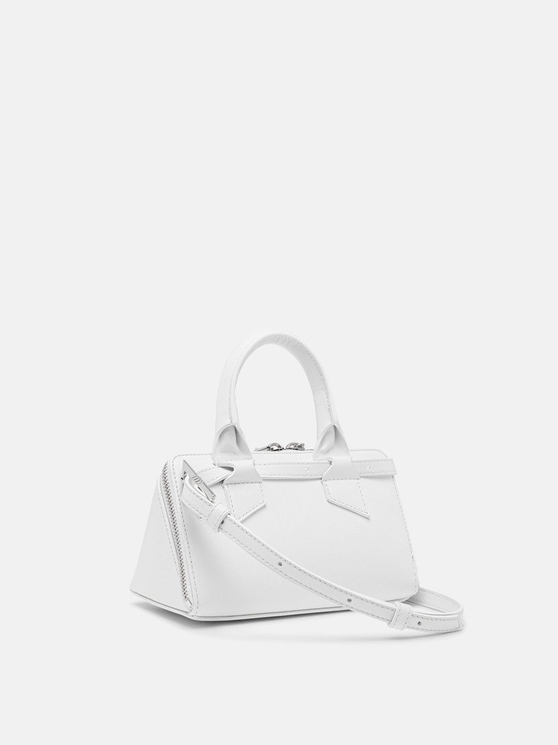 ''FRIDAY'' OPTICAL WHITE MINI HANDBAG 3