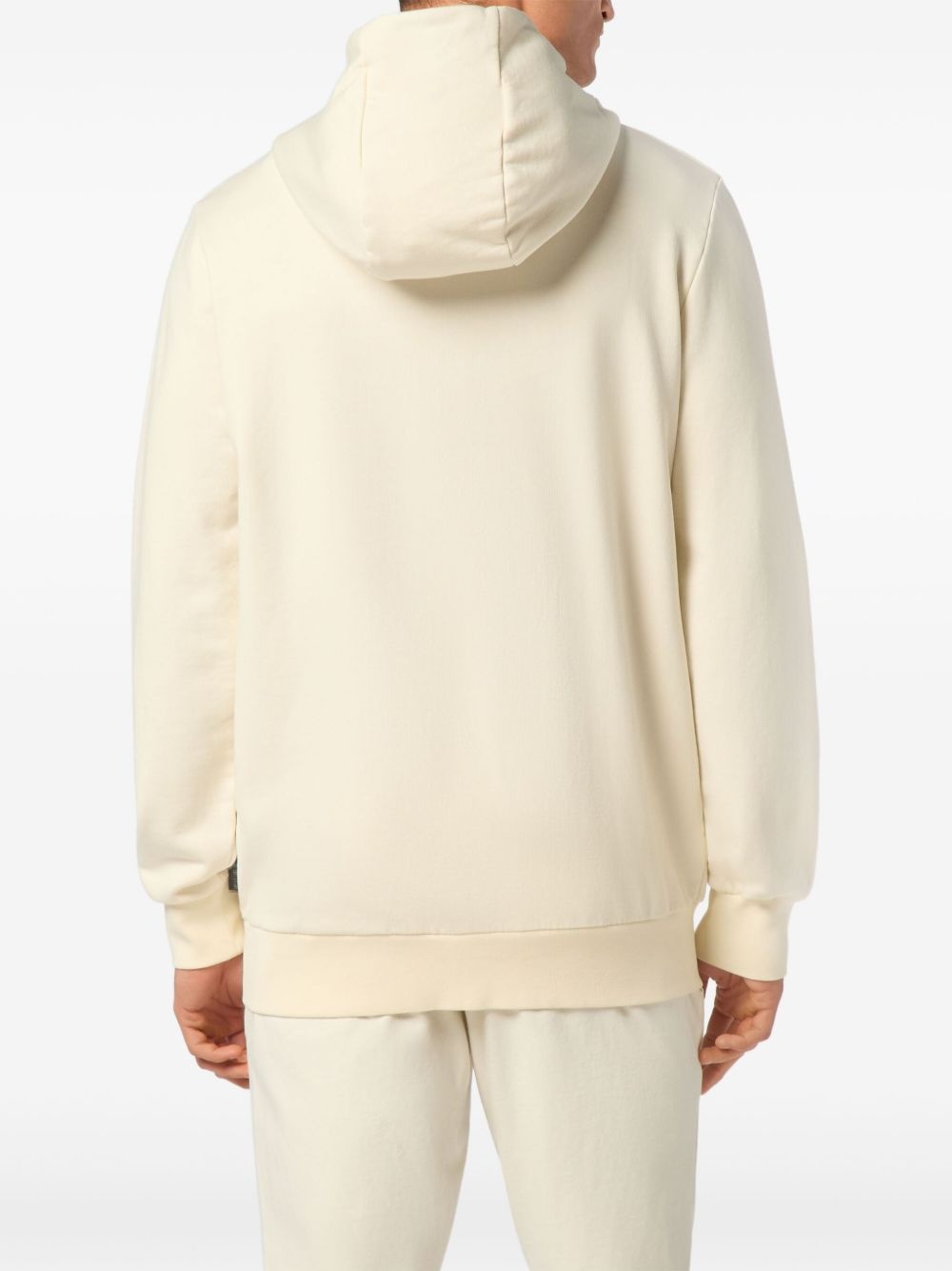 Basic Plein Old Dye zip-up hoodie - 4