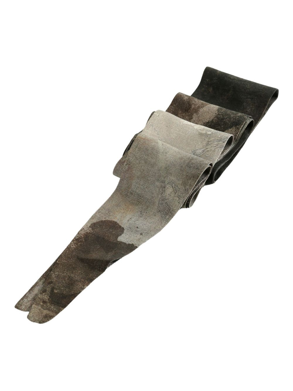 abstract-print silk scarf - 3