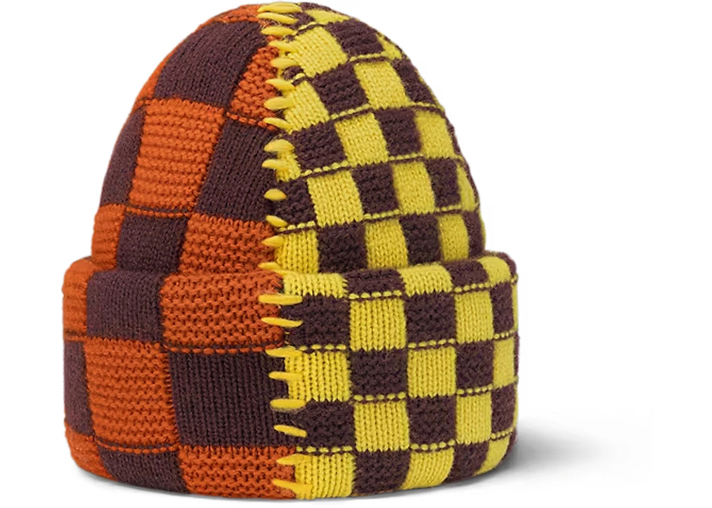 Louis Vuitton Damier Pop Split Beanie Yellow/Red - 2