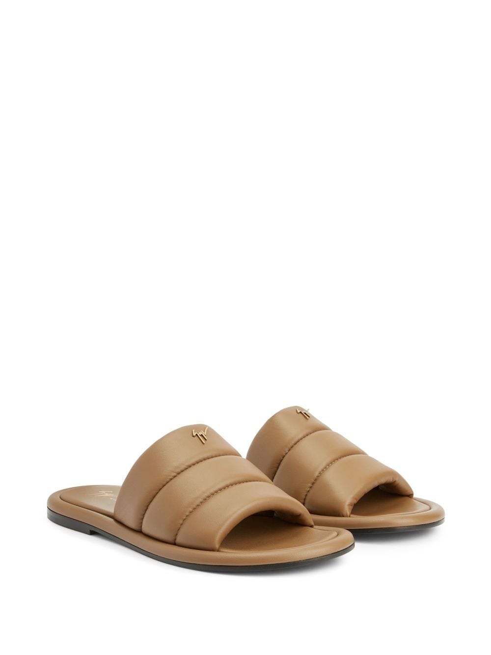 Harmande quilted leather slides - 2
