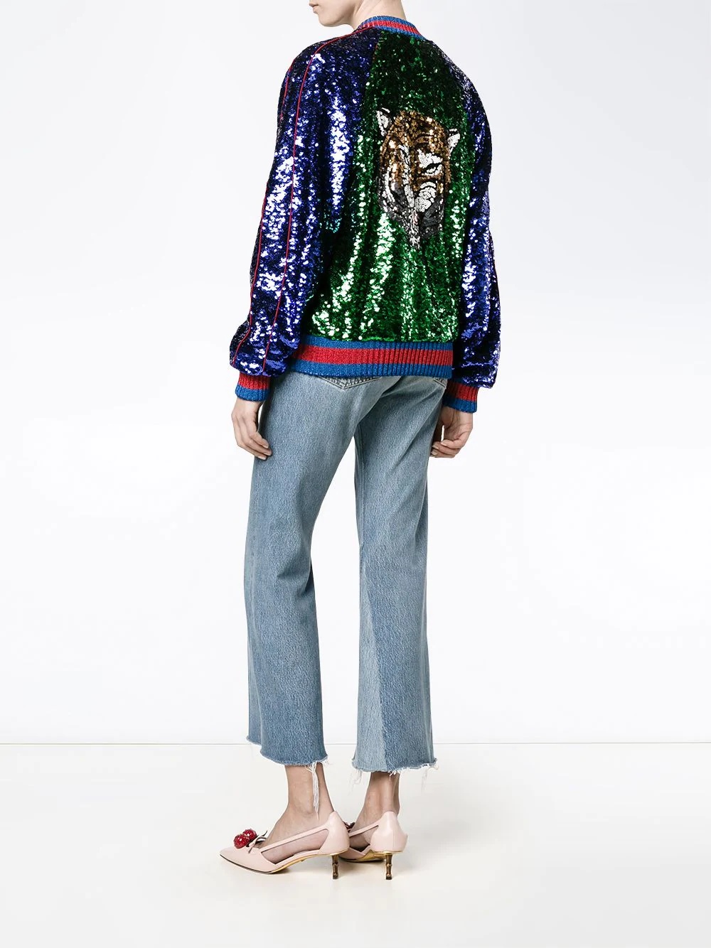 sequin embellished bomber jacket - 2