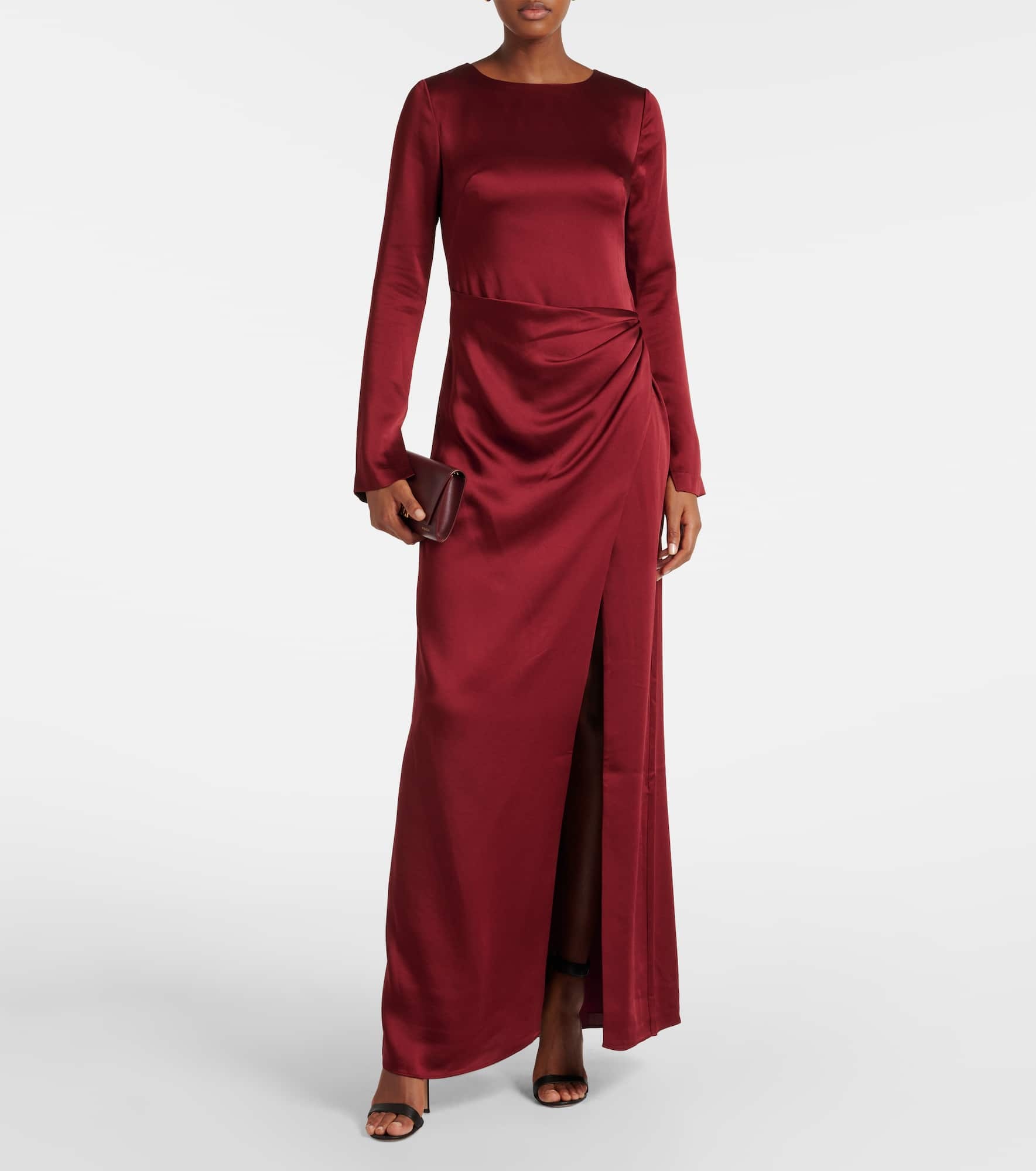 Qiana draped gown - 2