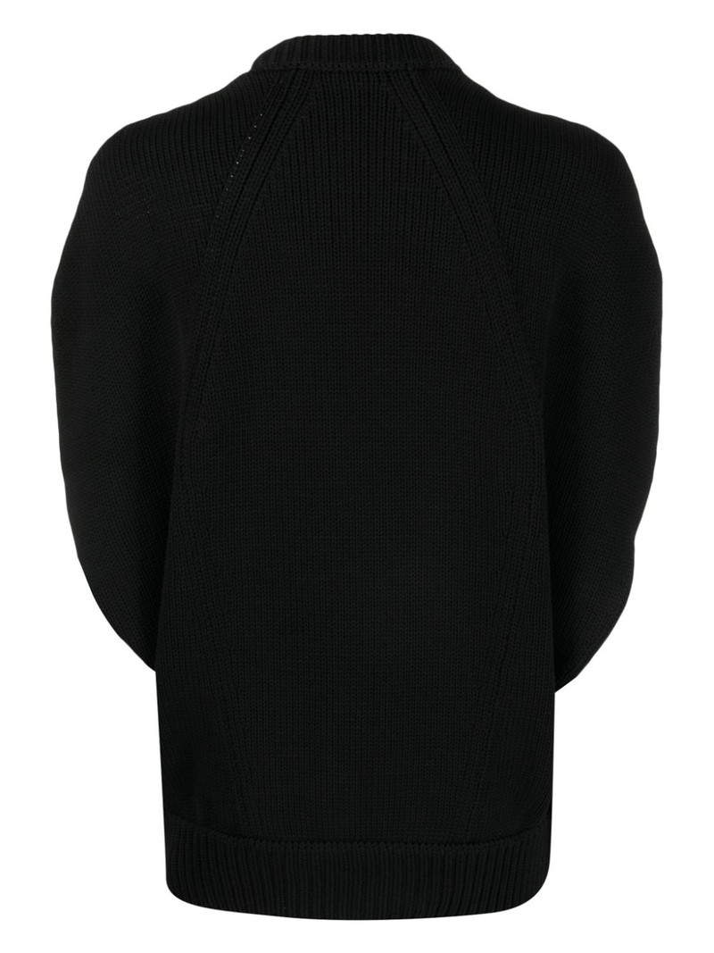 Comme Des Garçons layered-detail crew-neck jumper outlook