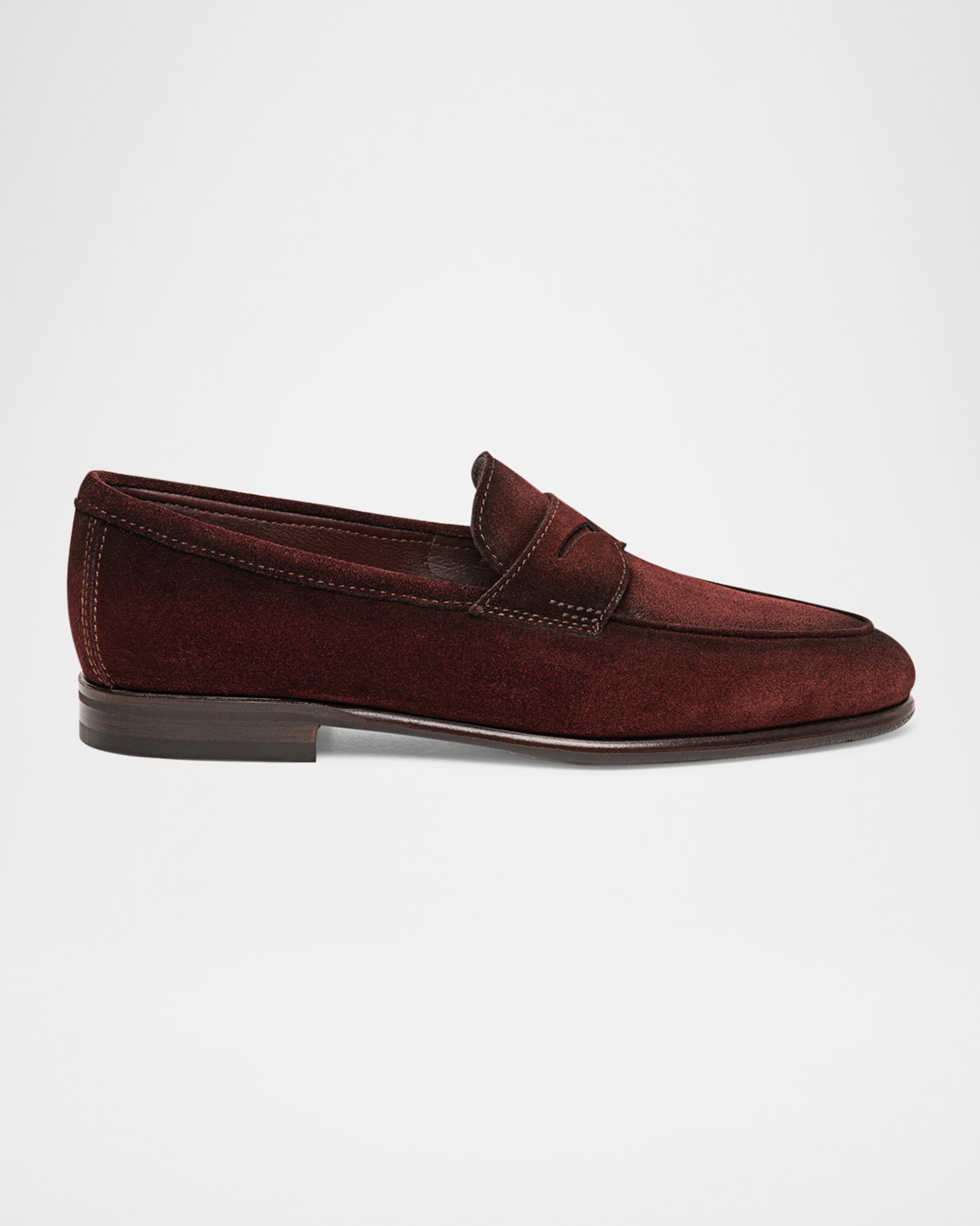 Men's Carlos Suede Penny Loafers - 1