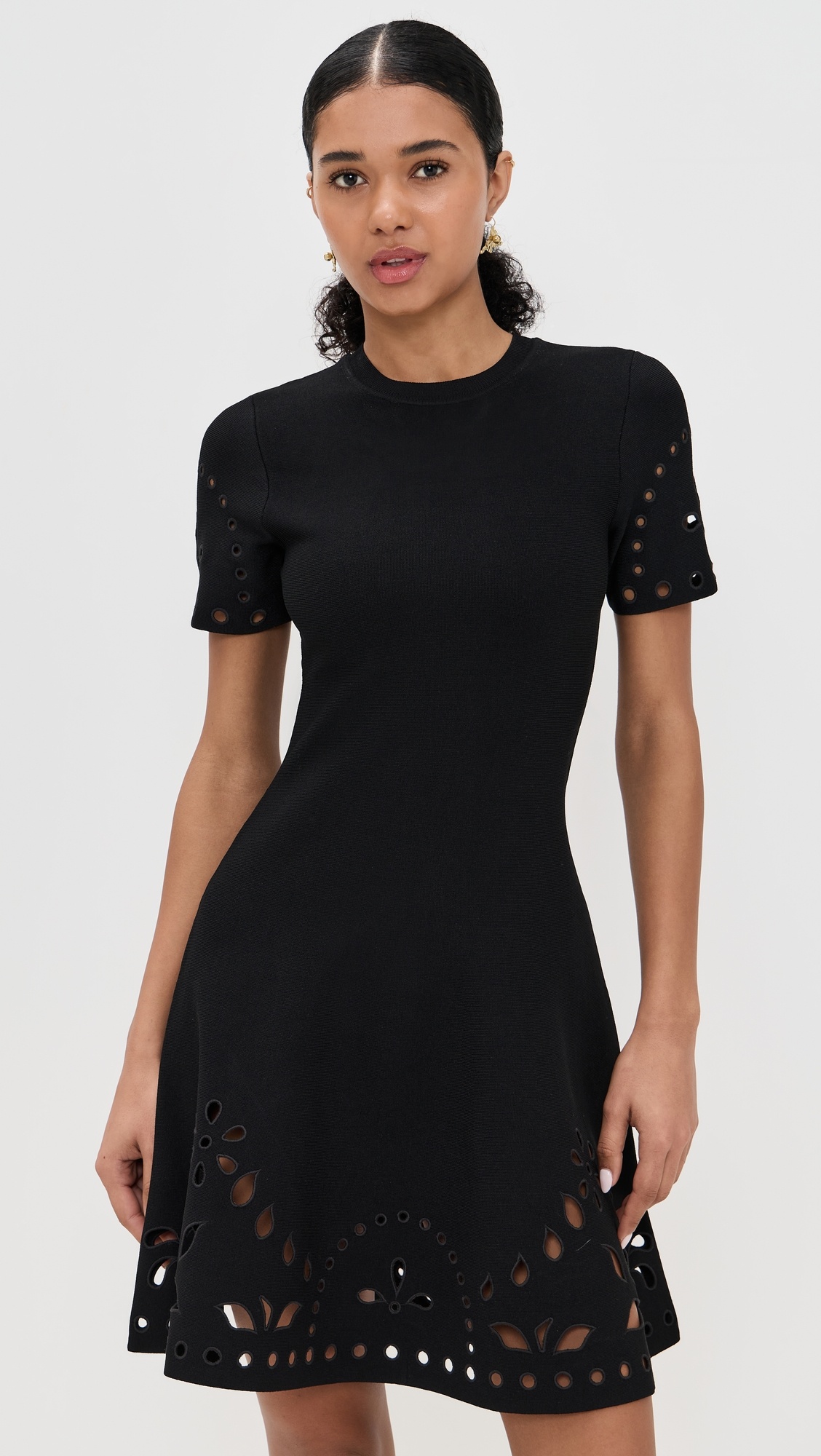 Fania Short Sleeve Knit Mini Dress - 6