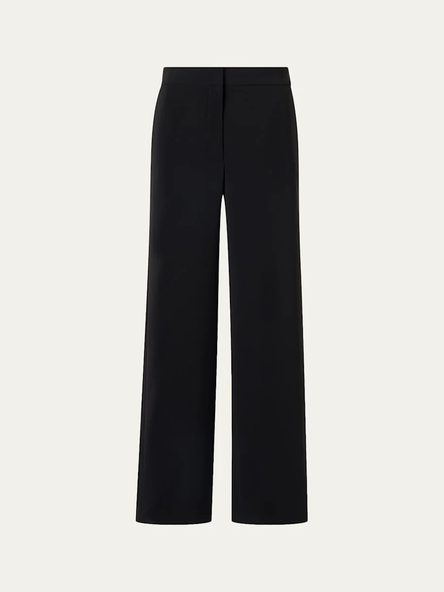 Marlon Cropped Pants in Signature Laser-Cut Crepe - 1