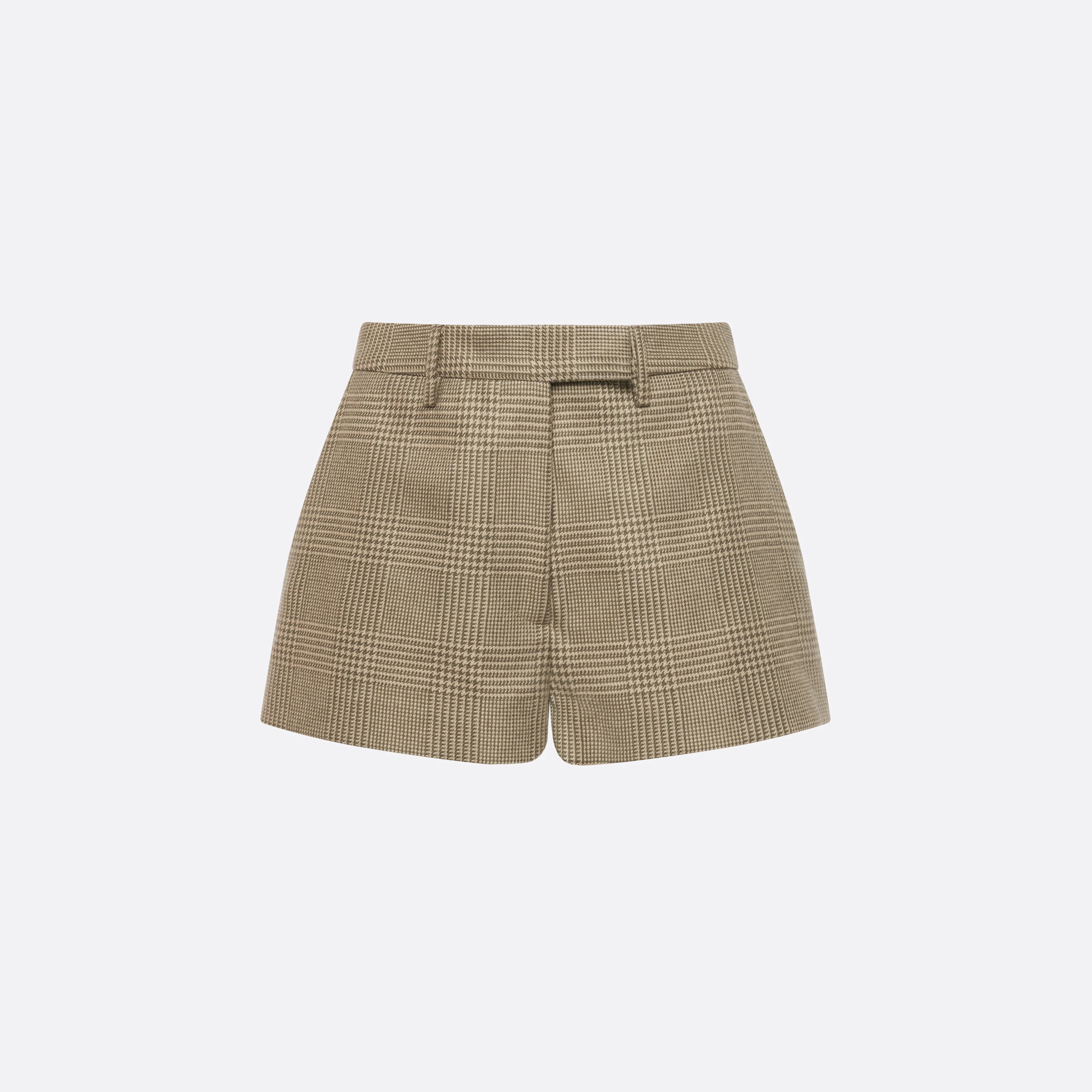 PRINCE OF WALES WOOL SHORTS - 1