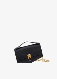 Alaïa LE PAPA EAST WEST WITH CHAIN BAG IN SHINY GOATSKIN
