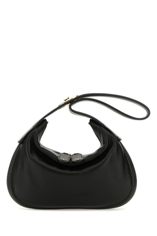 ショルダーバッグ・ポシェット VALENTINO Black nappa leather small Go-Hobo shoulder bag Valentino Black nappa leather small Go-Hobo shoulder bag