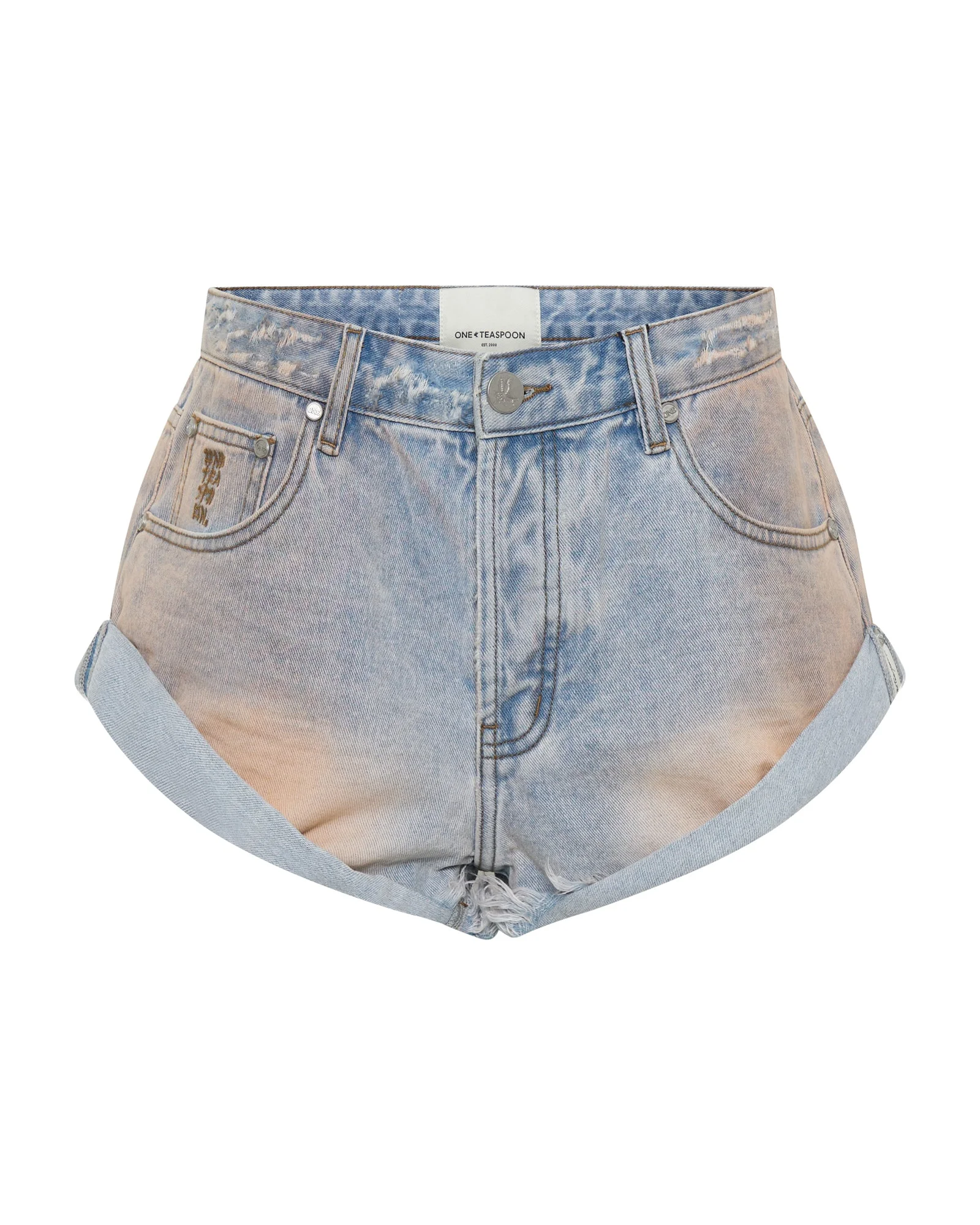 Bandits Low Waist Denim Shorts - Palm Springs Blue - 1