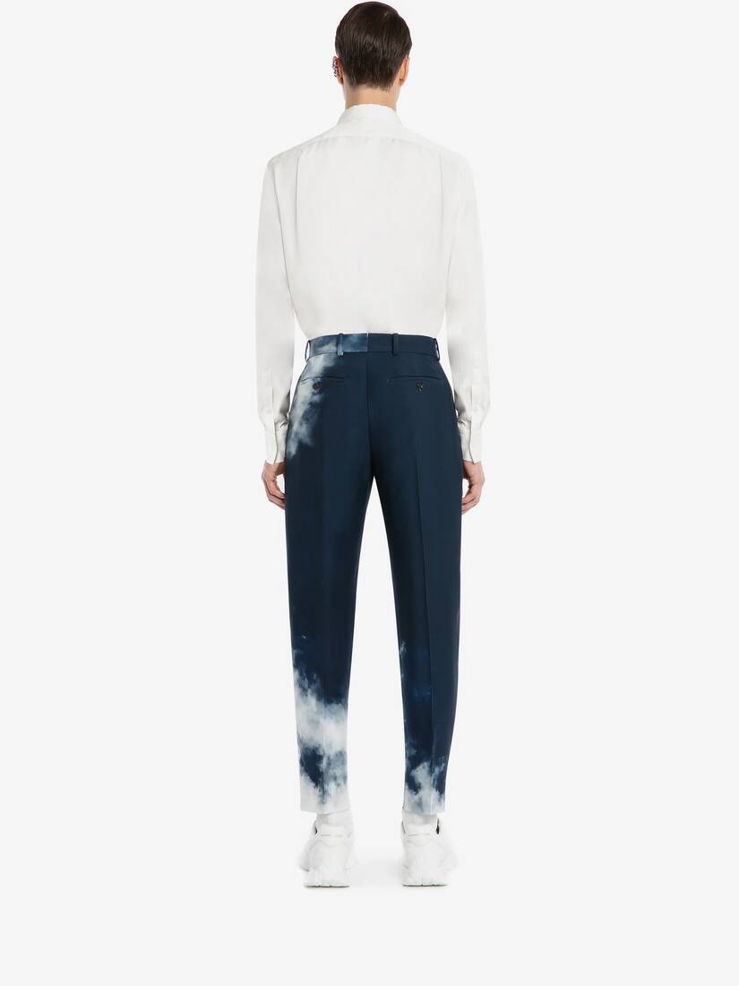 Blue Sky Pleat Trousers in Sky Blue - 4