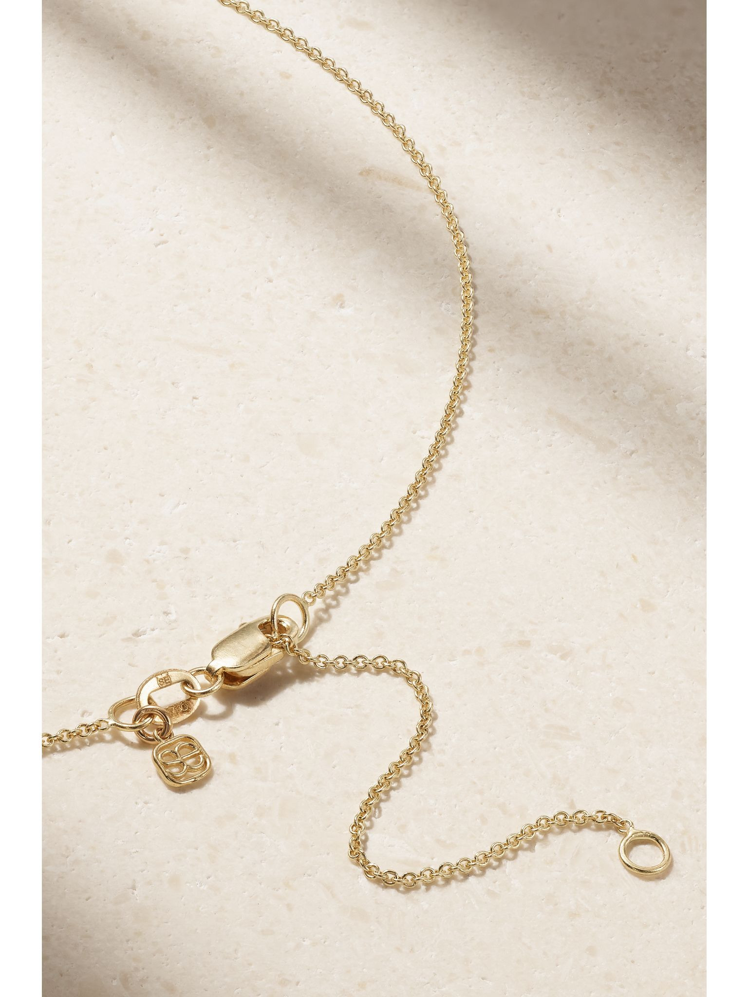 Peace Heart XL 14-karat gold diamond necklace Gold - 3