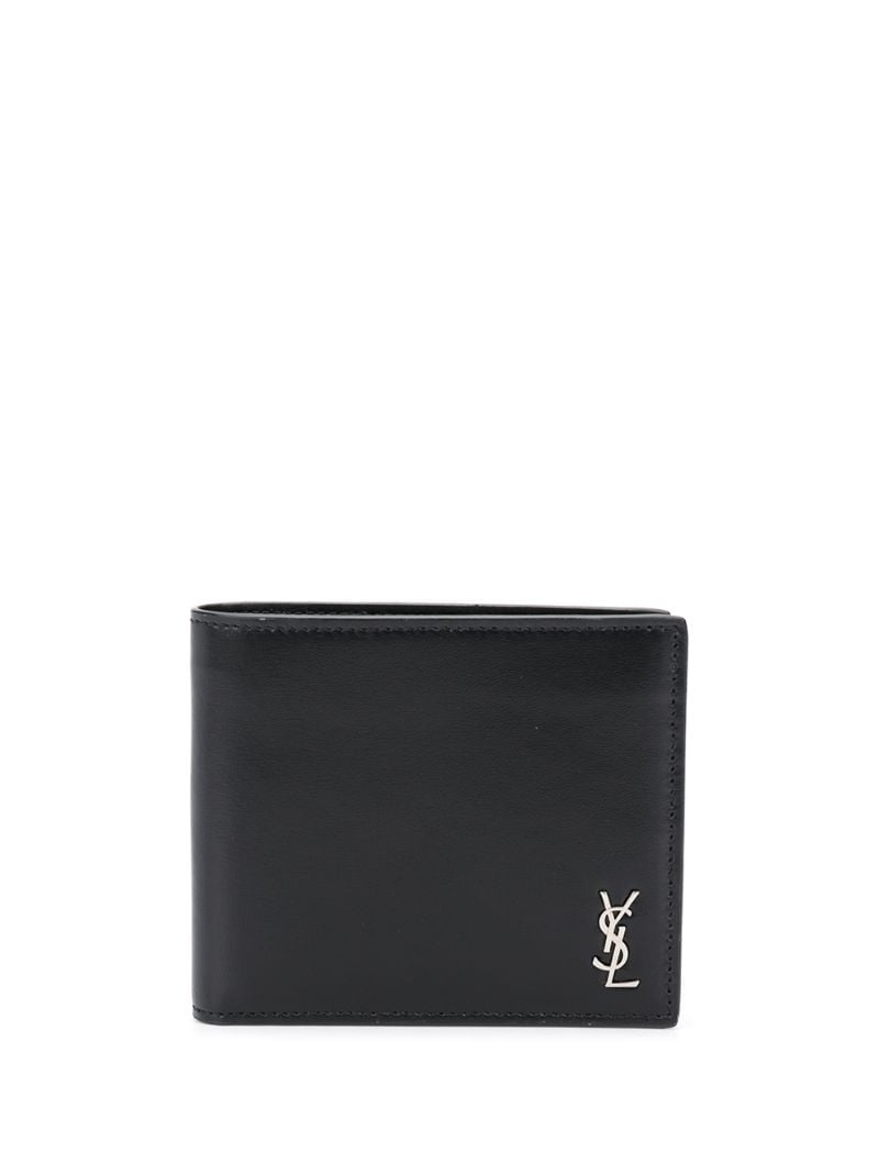 logo plaque bi-fold wallet - 1