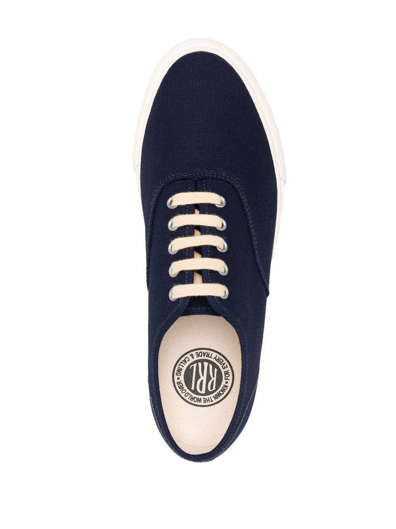 denim low-top sneakers 4