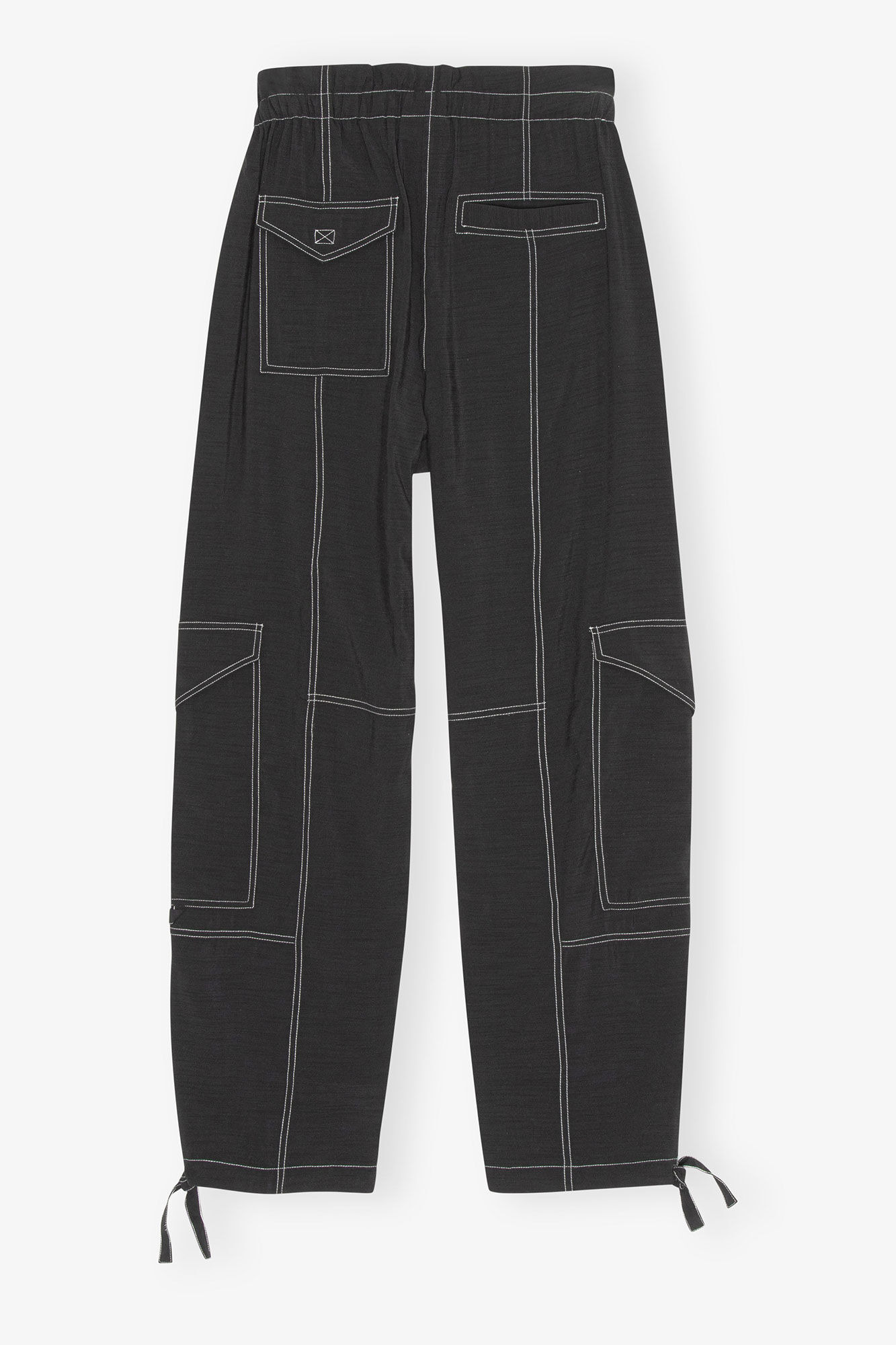 LIGHT SLUB POCKET PANTS - 7