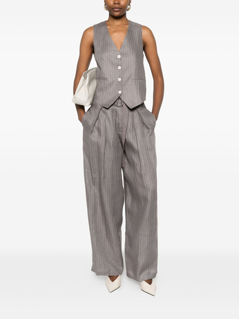 ELEH pinstripe button waistcoat outlook