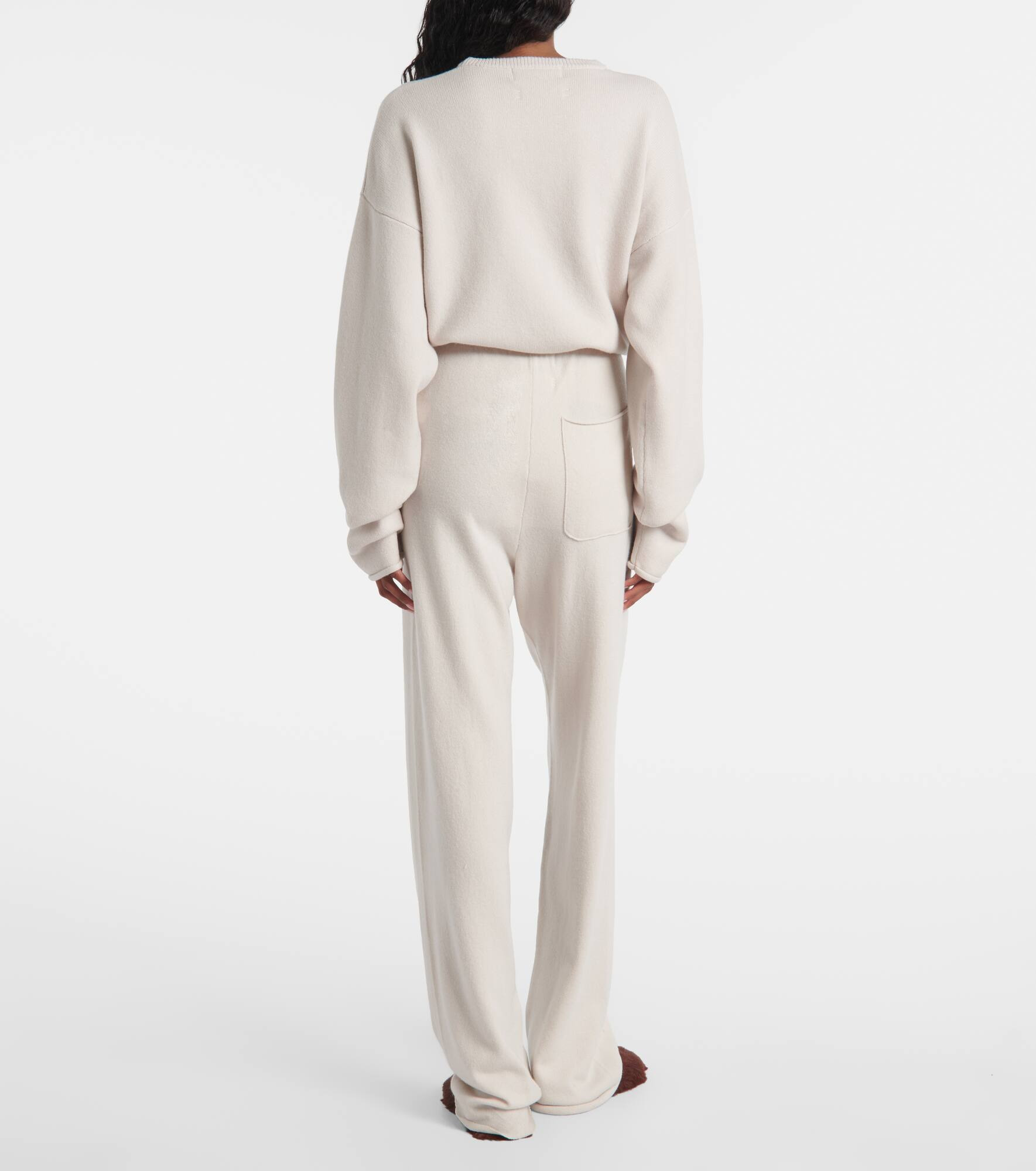 Rush cashmere-blend straight pants - 3
