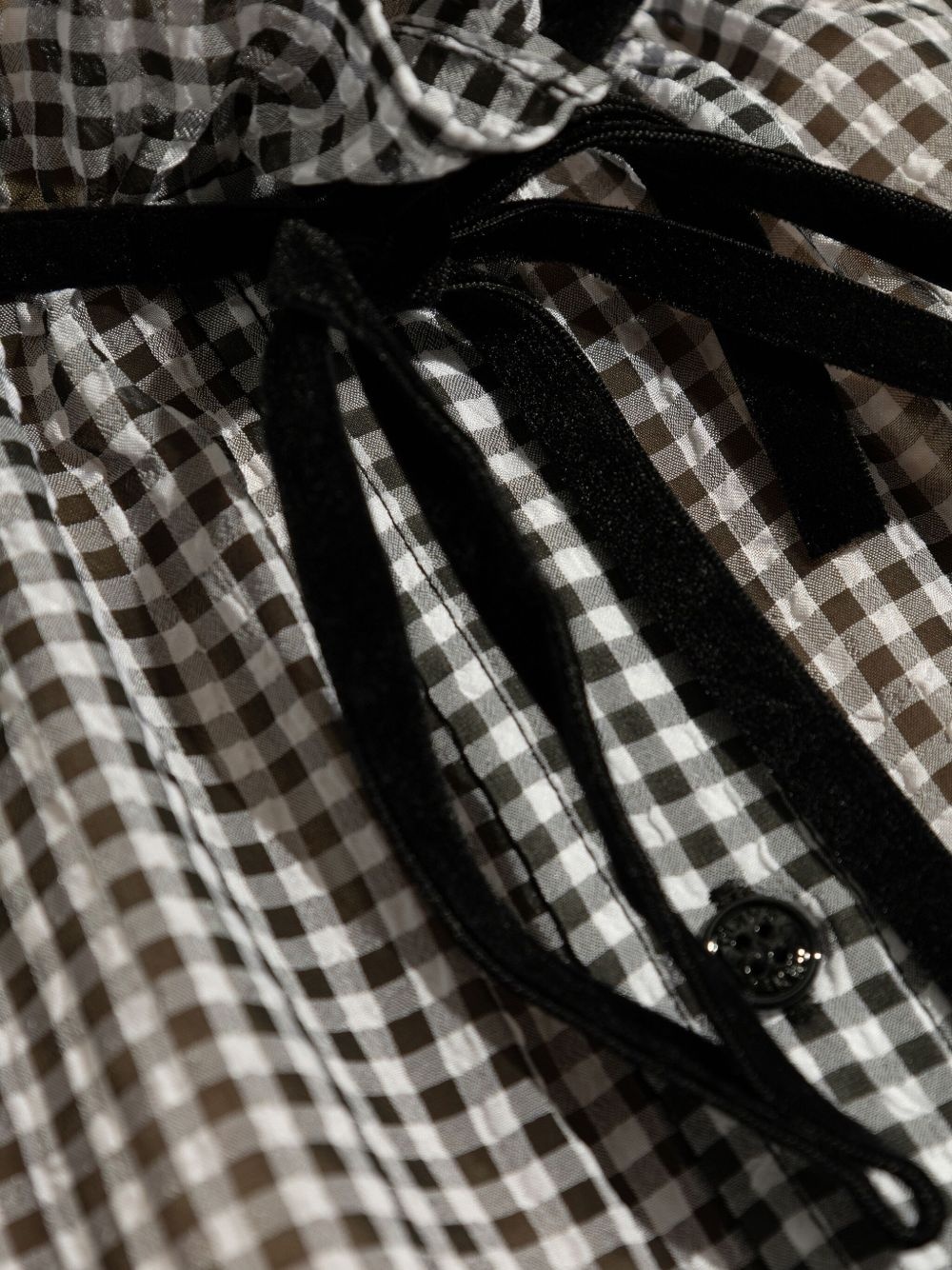 sheer check shirt - 5