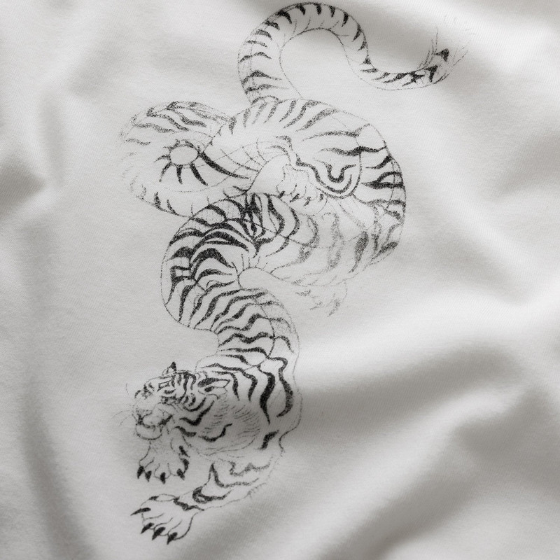 DUKE + DEXTER PD Sketch Vintage White T-Shirt outlook