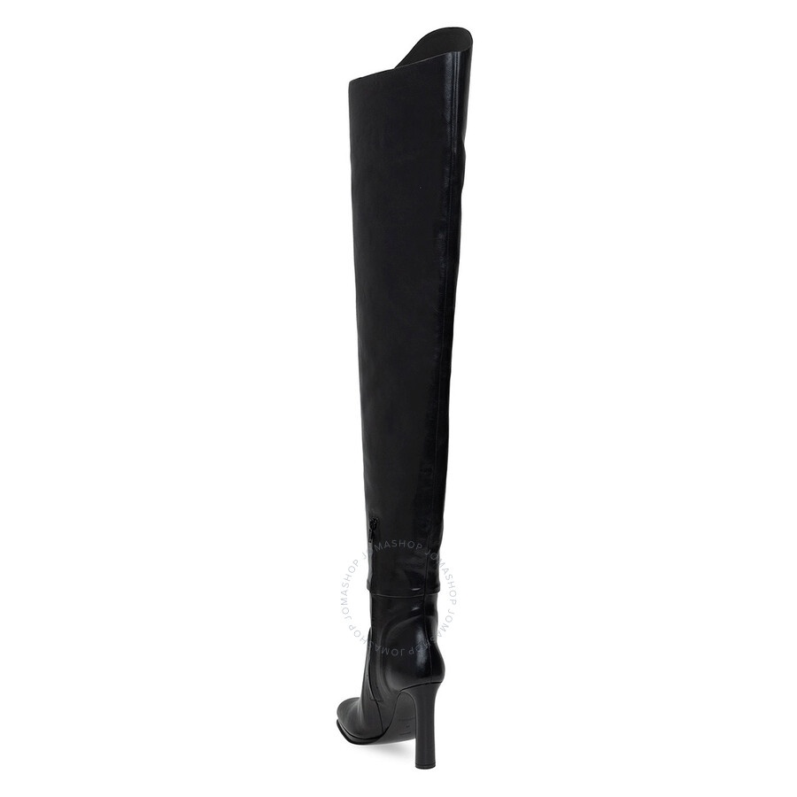 Burberry Ladies Shoreditch Black Porthole Detail Over-The-Knee Boots - 2