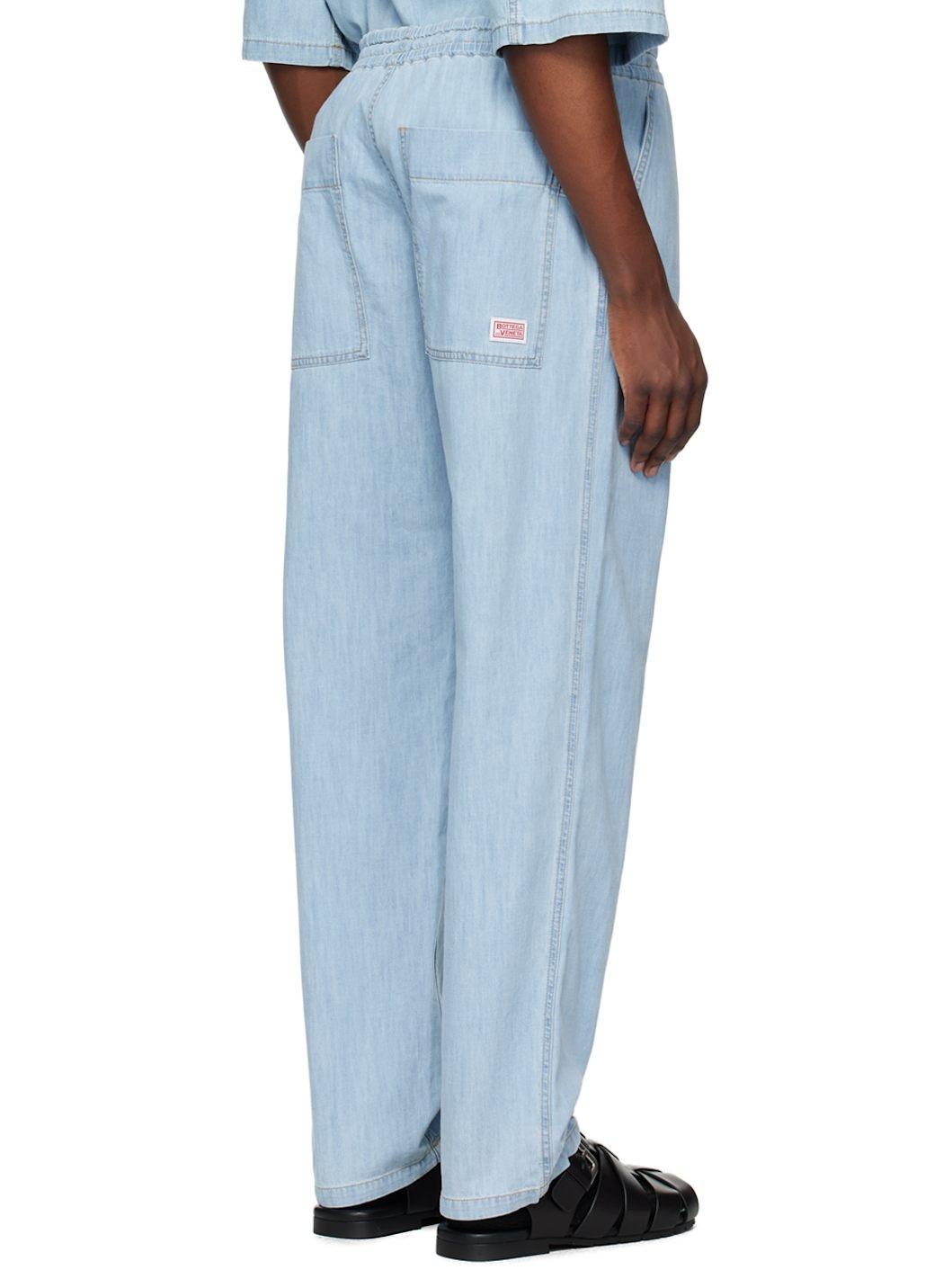 Blue Light Bleached Elasticized Jeans - 3
