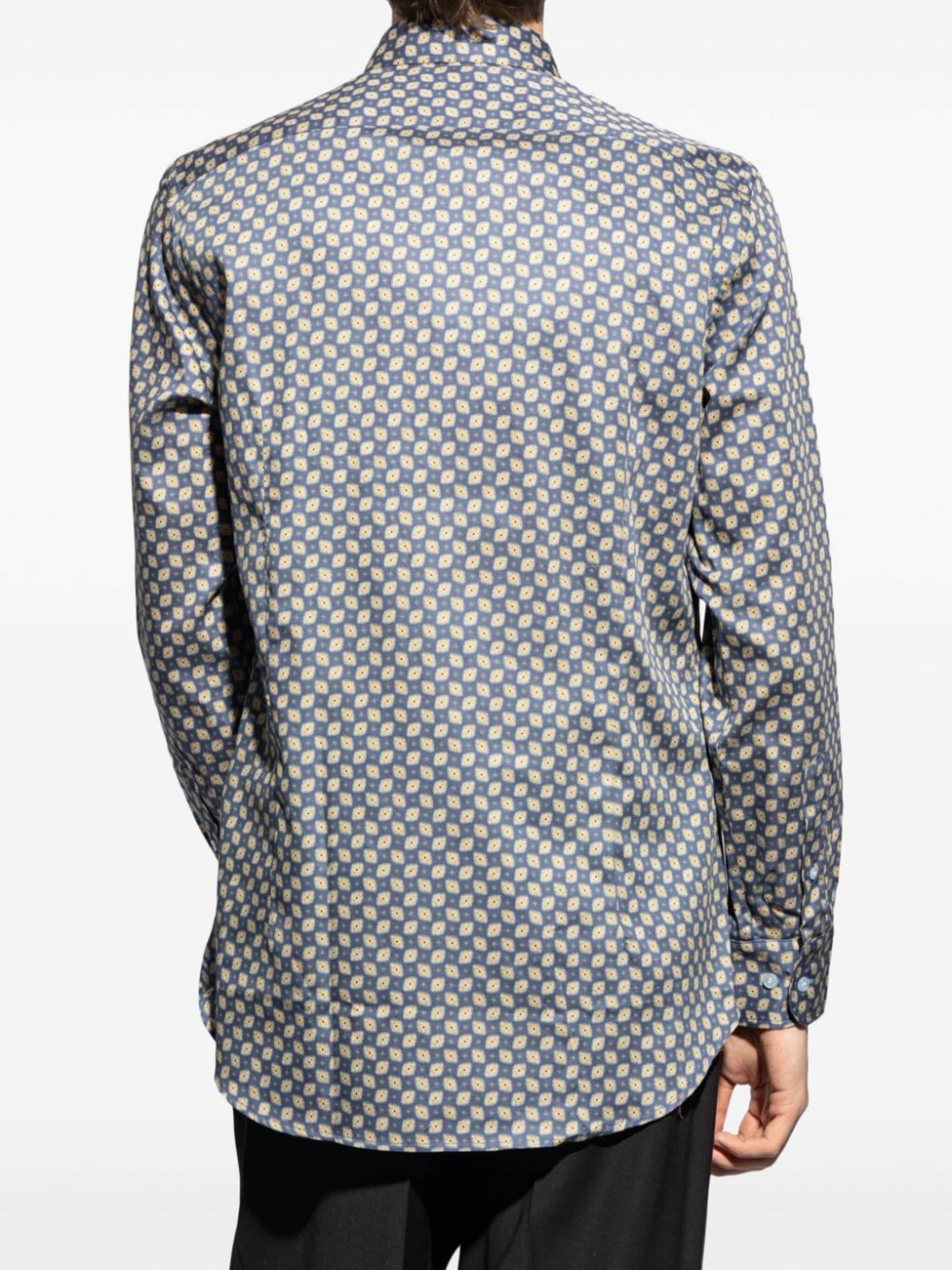 abstract-pattern cotton shirt - 4