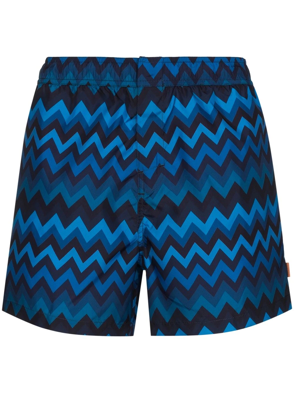 chevron print swim shorts - 1