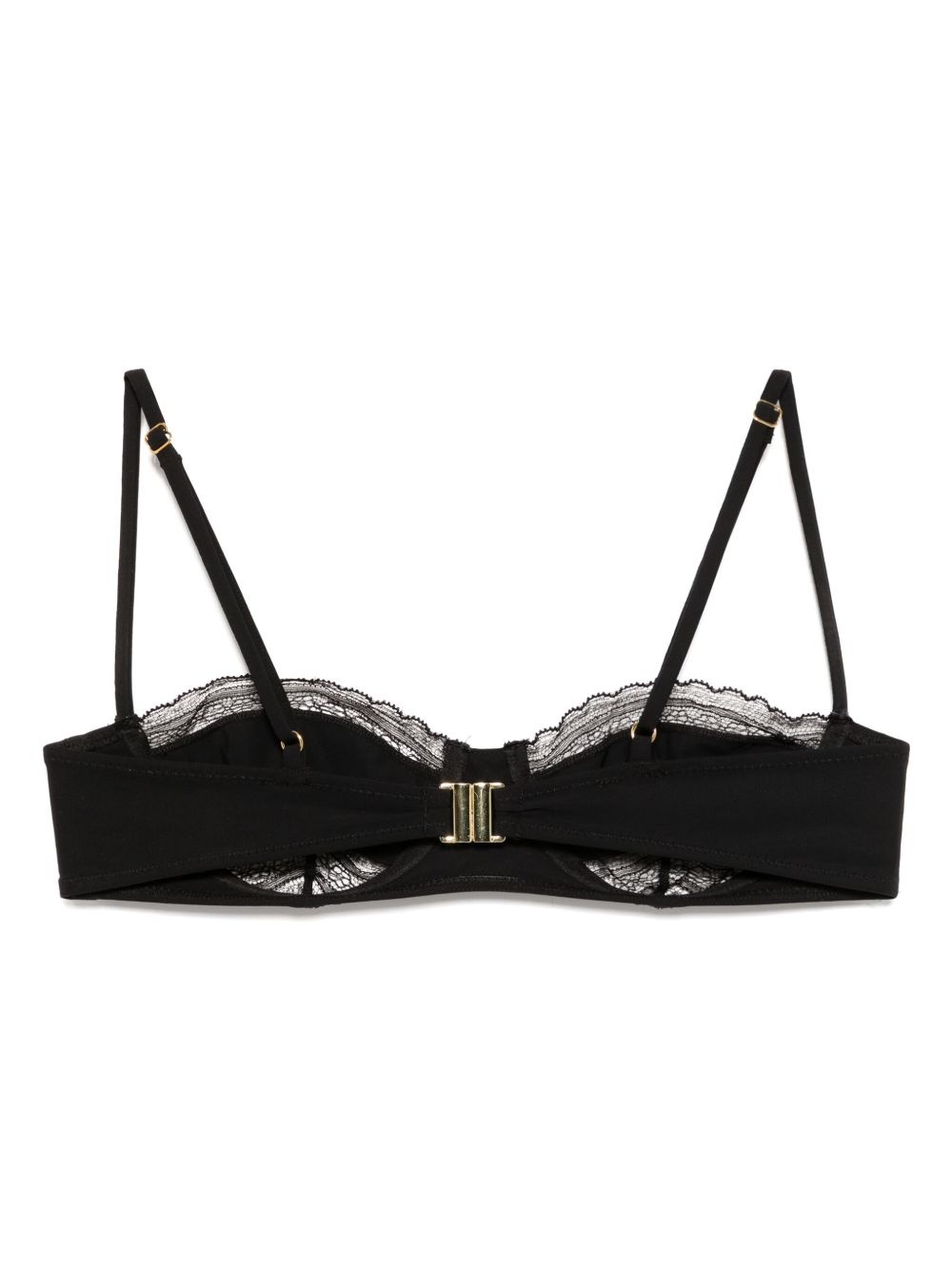 lace inset balconette bikini top - 2
