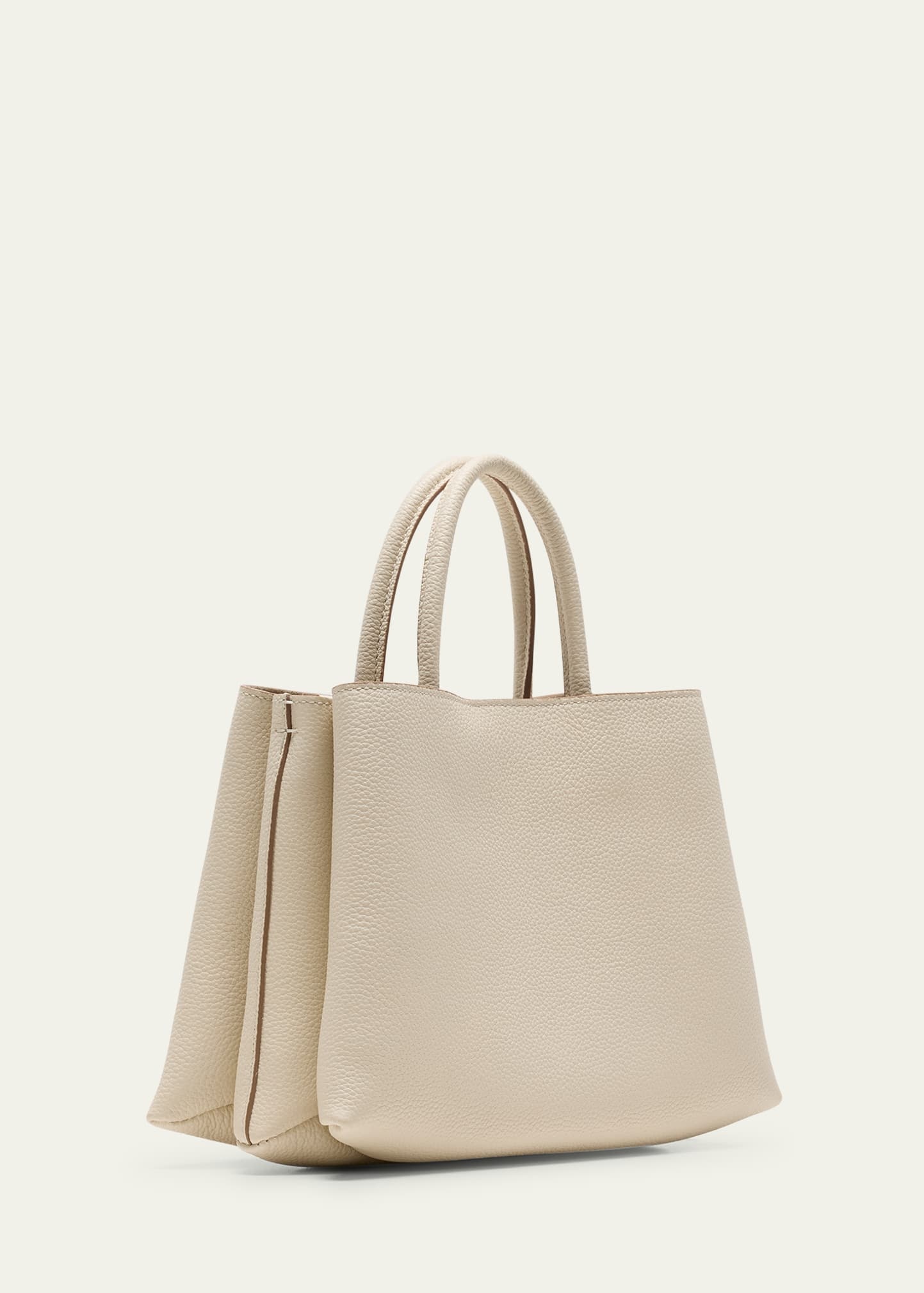 Small Leather Top-Handle Bag - 3