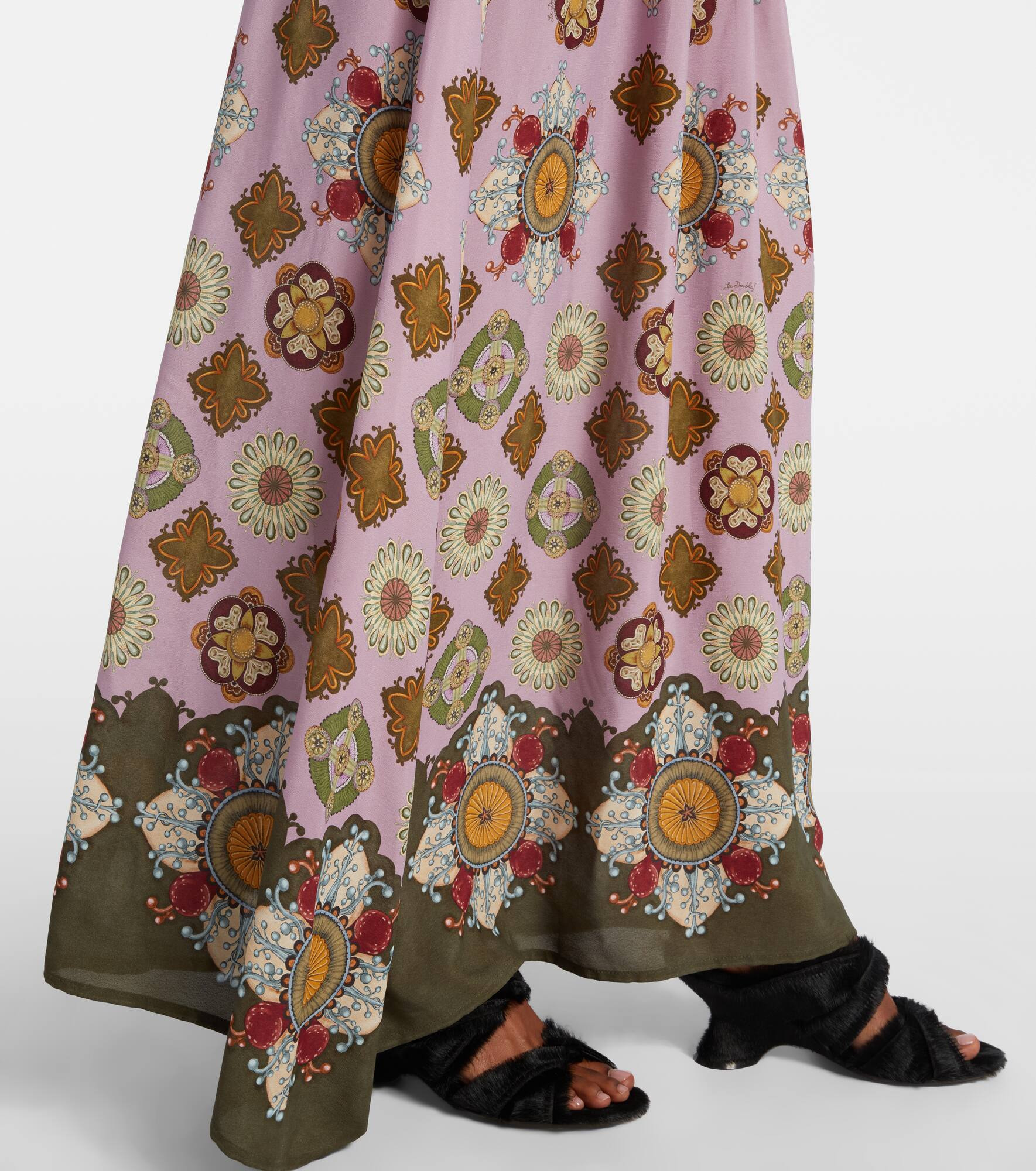Lunaria Foulard printed maxi dress - 5