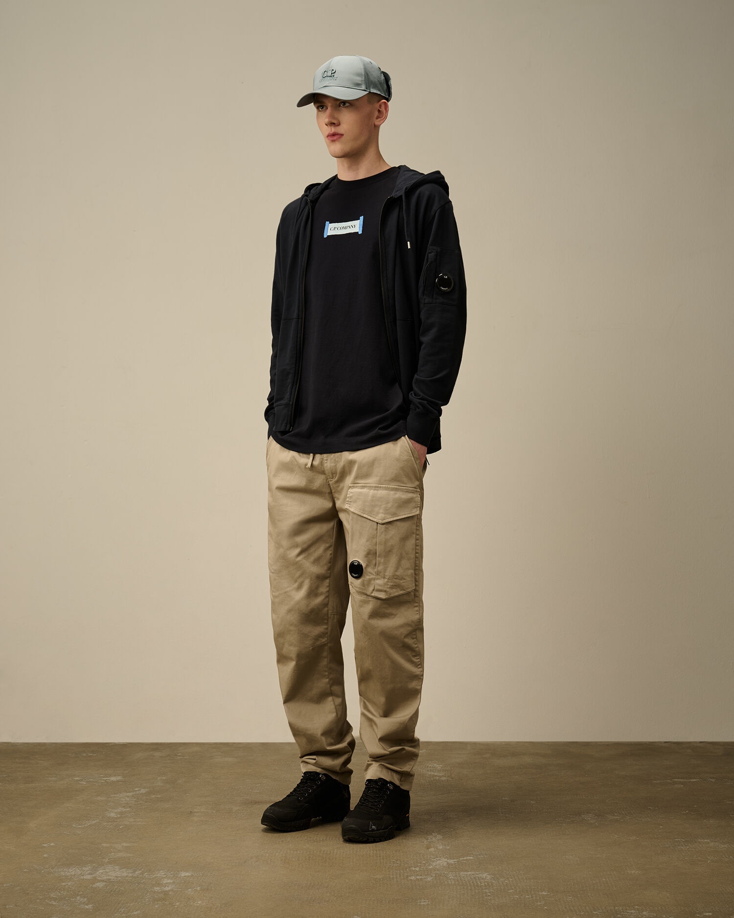 C.P. Company 30/1 Jersey Printed Logo T-Shirt | REVERSIBLE