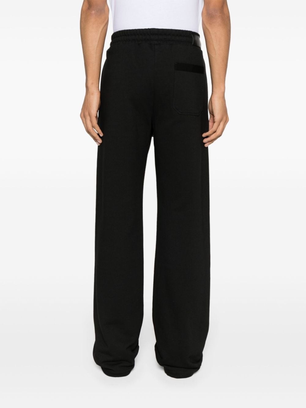 Core logo-print wide-leg track pants - 4