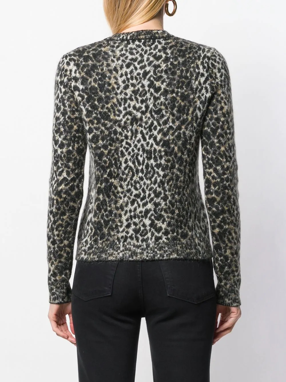 leopard intarsia jumper - 4