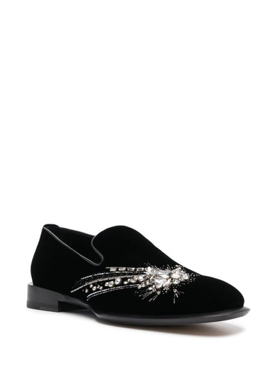 Alexander McQueen Astral Jewel crystal-embellished slippers outlook