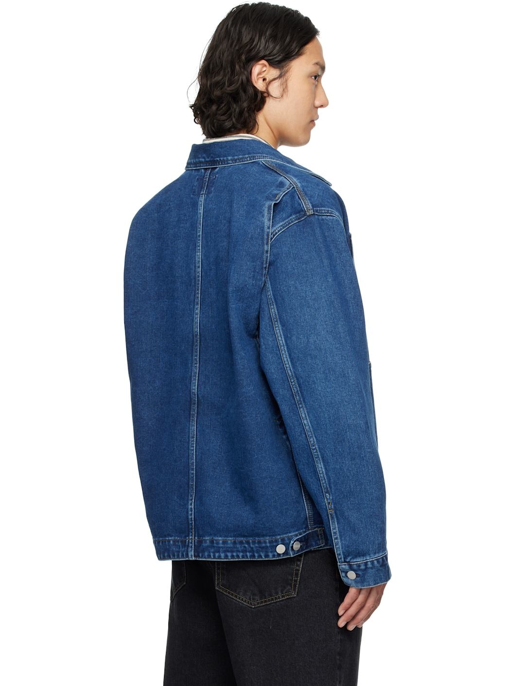 Blue OG Double Front Denim Jacket - 3