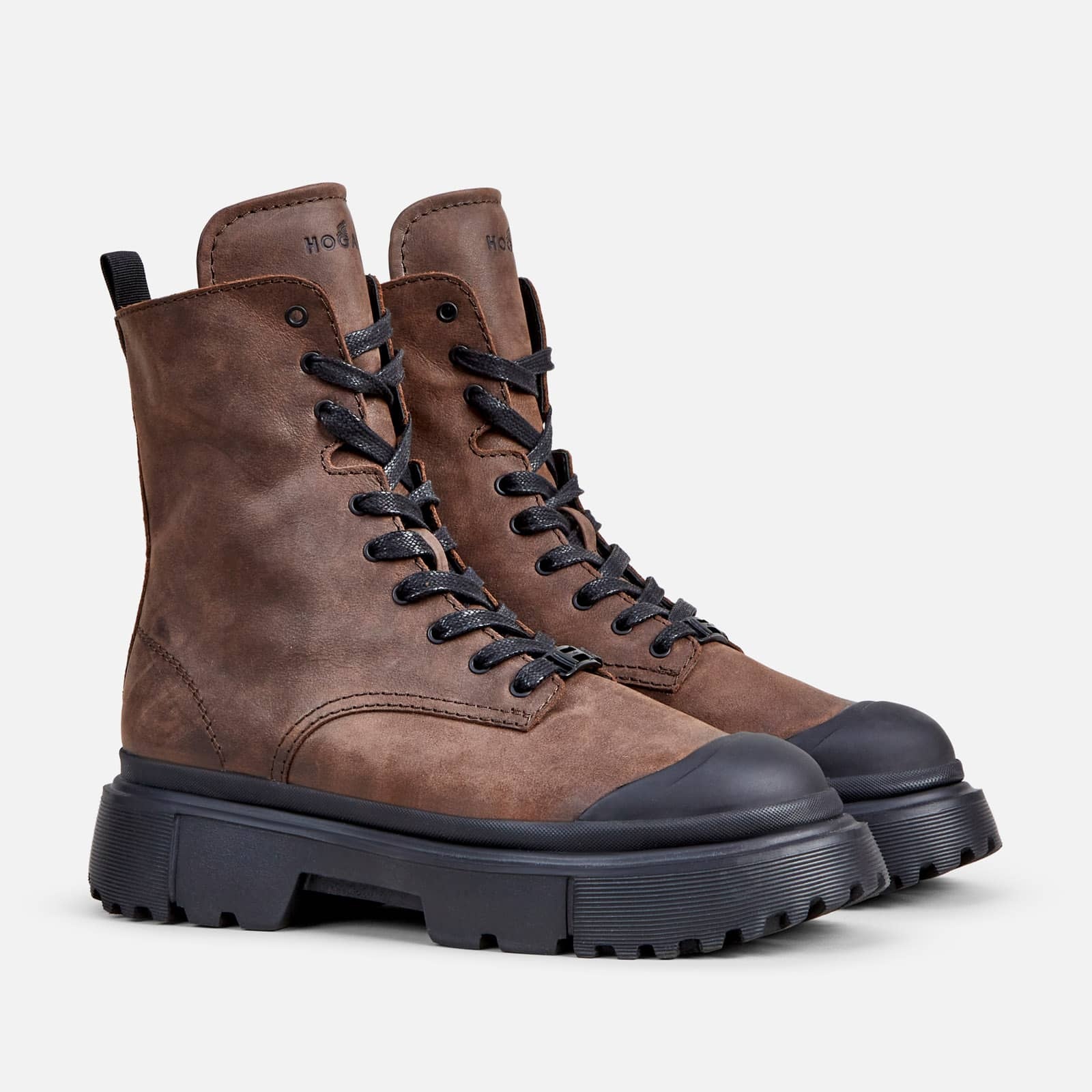 Combat Boots Hogan H619 Brown - 2