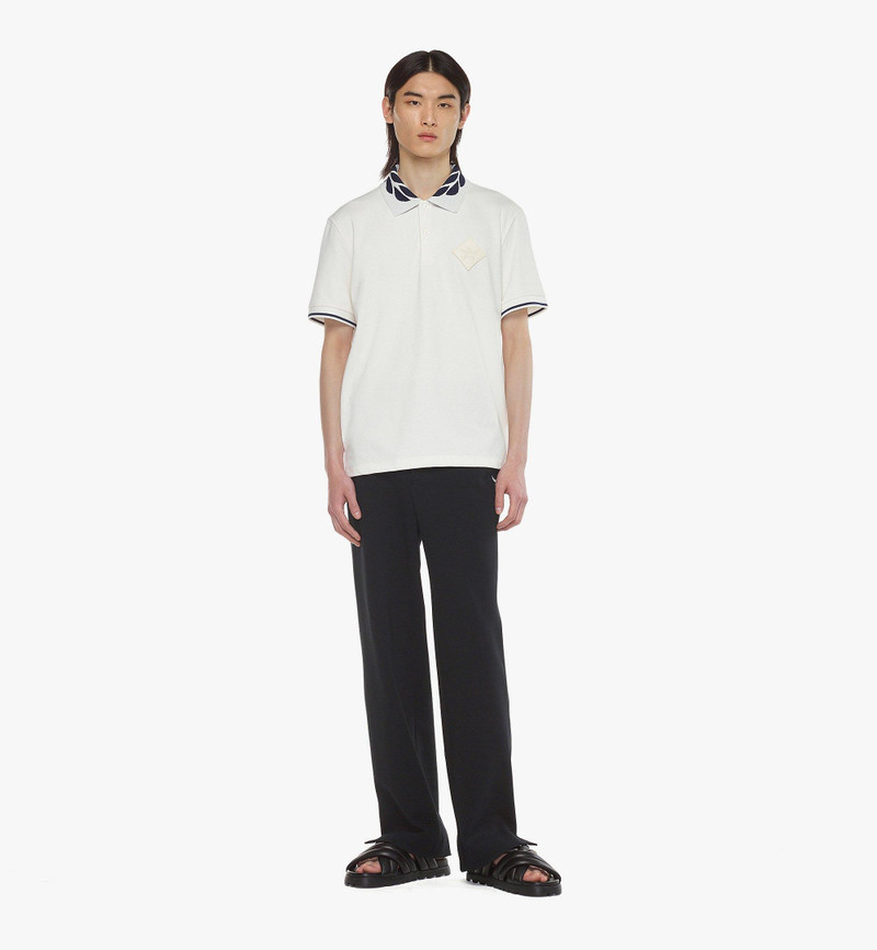 MCM Intarsia Laurel Piqué Polo outlook