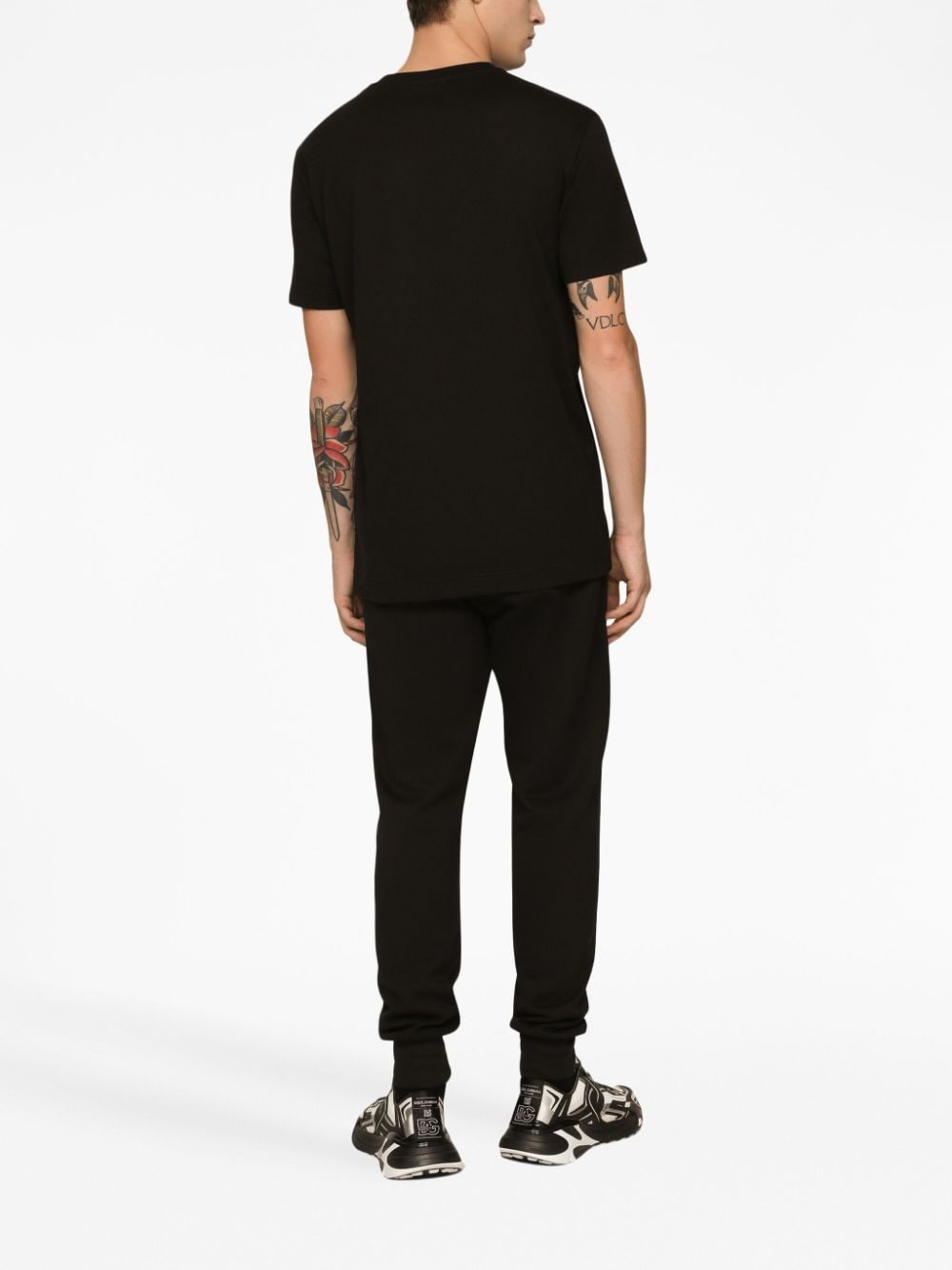 embroidered-logo cotton T-shirt - 3