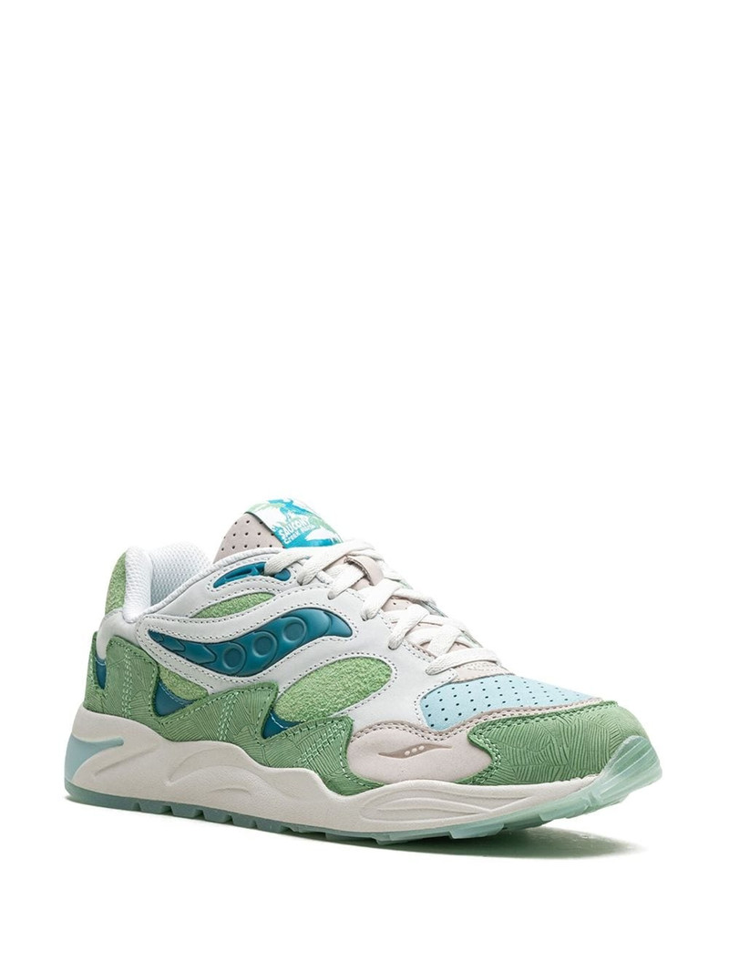 Saucony Grid Shadow 2 panelled suede sneakers outlook