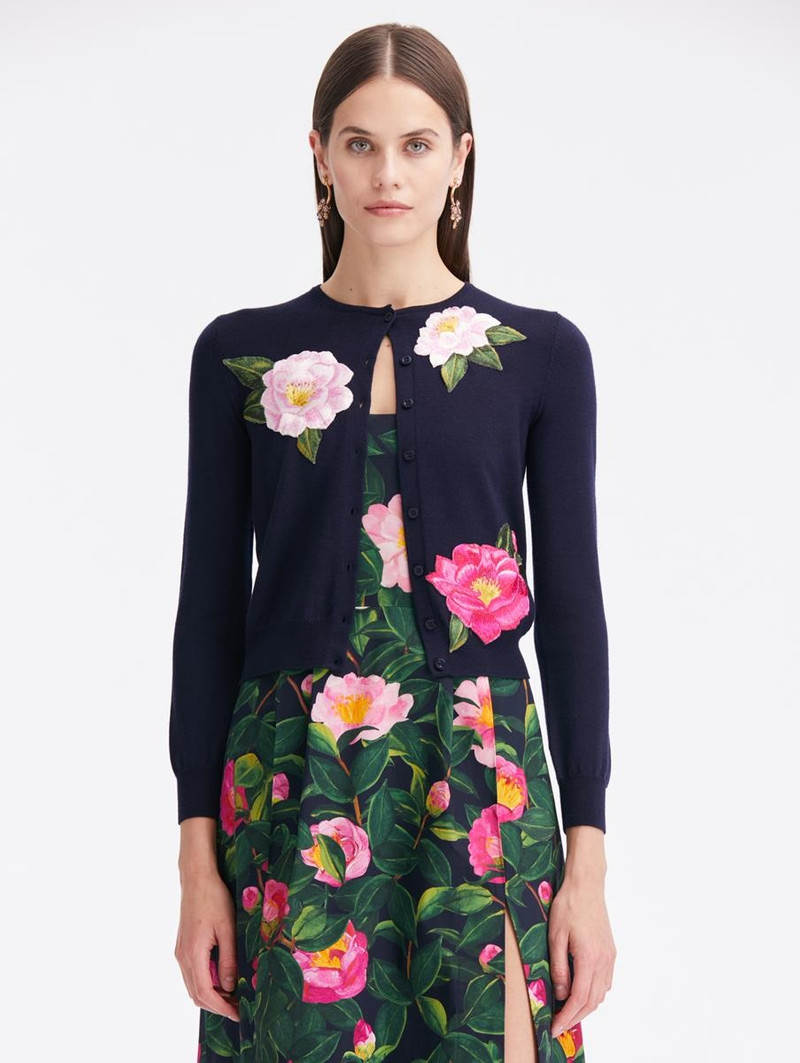 CAMELLIA THREADWORK CARDIGAN 1